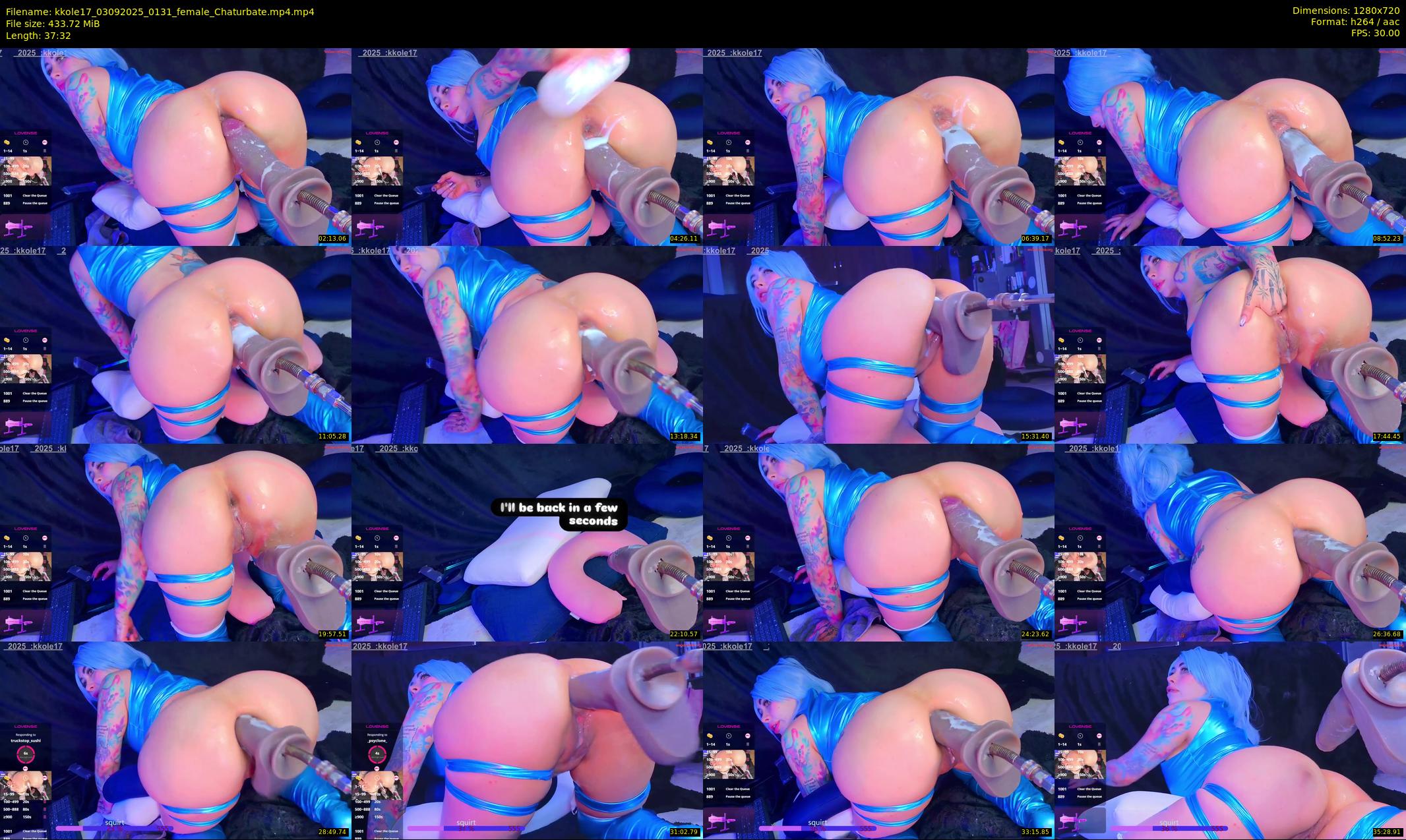 kkole17 — 38 minute Chaturbate female cam show recording, 720p, Sep 3, 2025