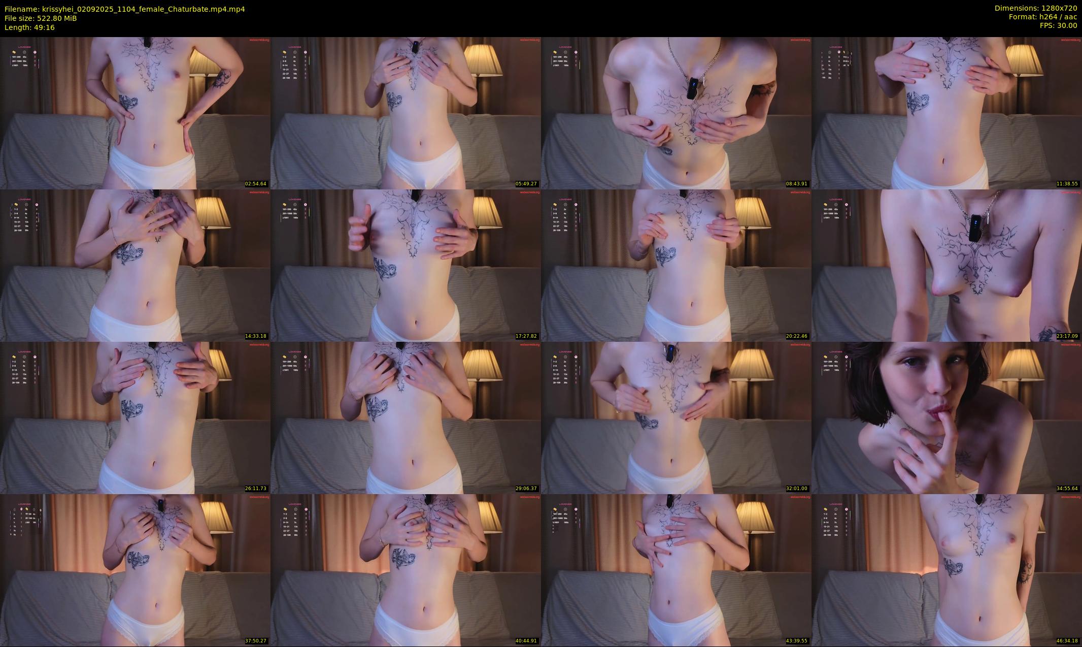 krissyhei — 50 minute Chaturbate female cam show recording, 720p, Sep 2, 2025