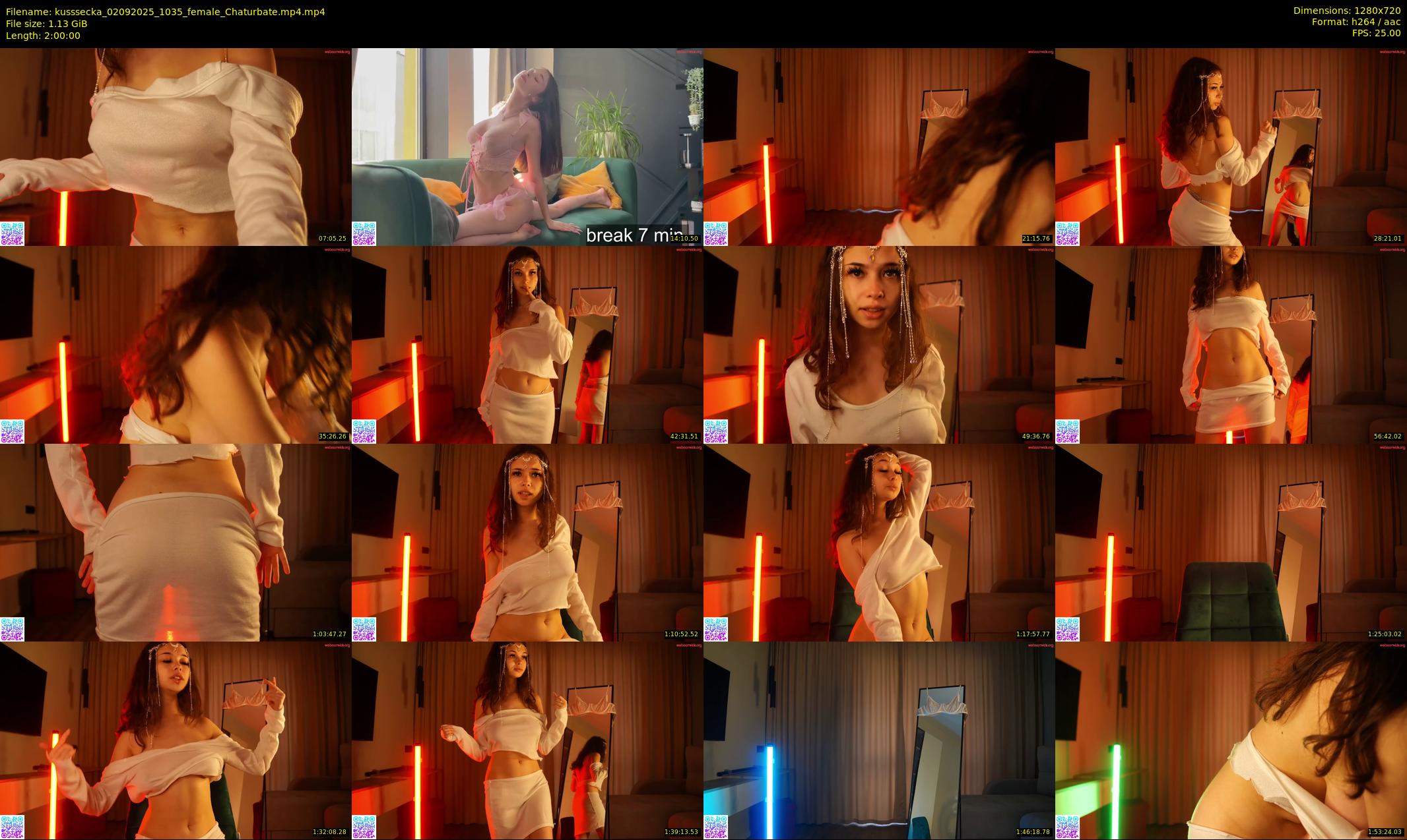 kusssecka — 120 minute Chaturbate female cam show recording, 720p, Sep 2, 2025