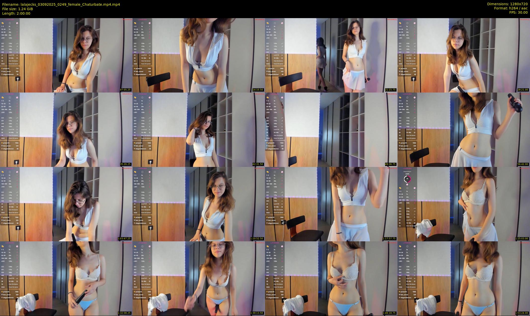 lalajecks — 120 minute Chaturbate female cam show recording, 720p, Sep 3, 2025