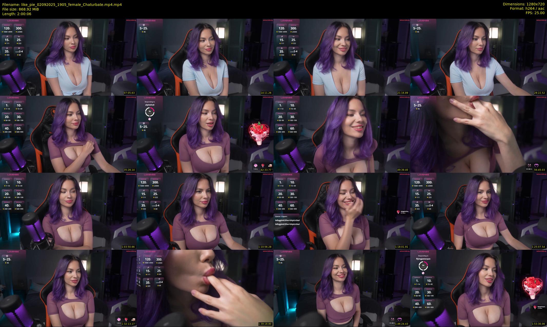 like_pie — 121 minute Chaturbate couple cam show recording, 720p, Sep 2, 2025