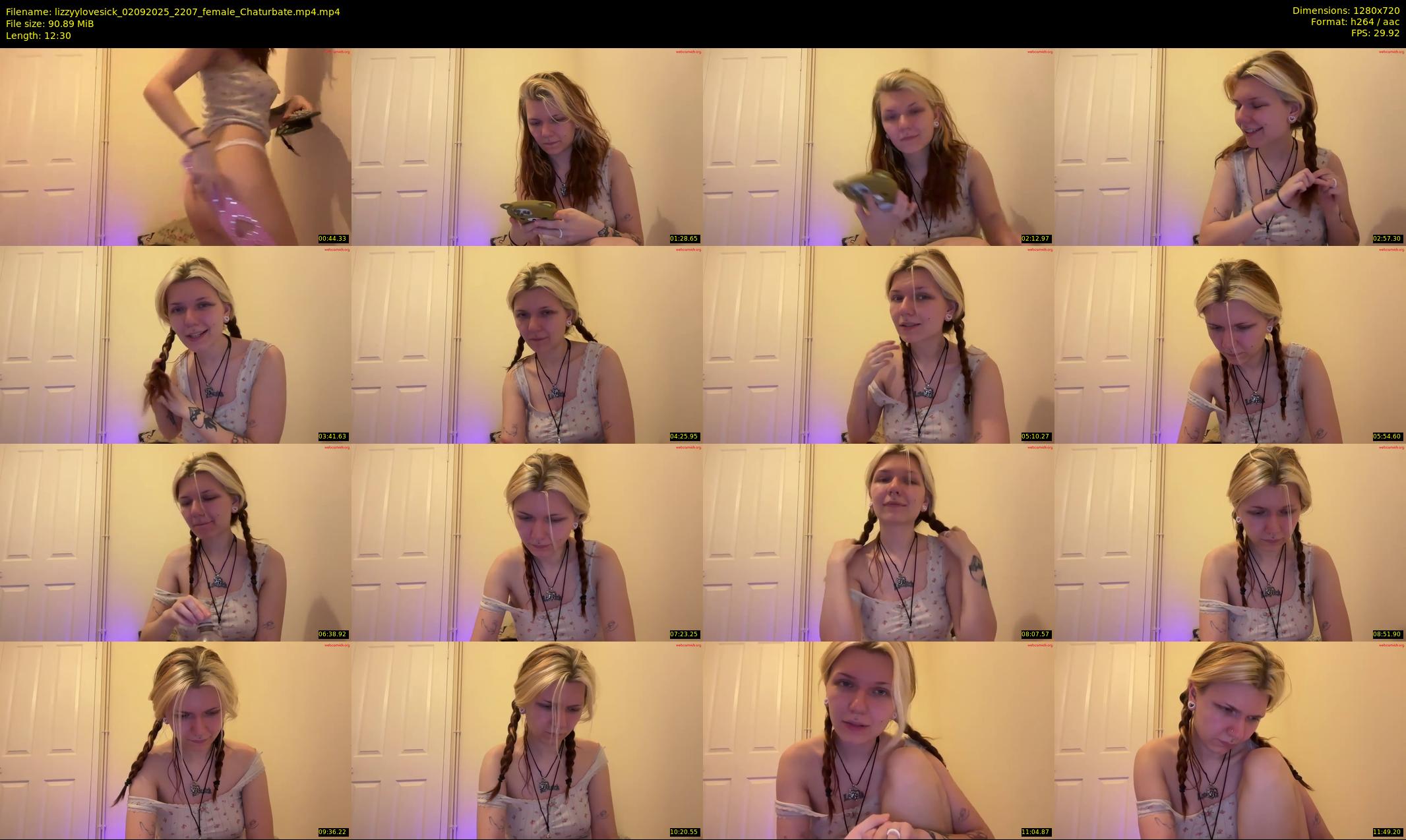 lizzyylovesick — 13 minute Chaturbate female cam show recording, 720p, Sep 2, 2025