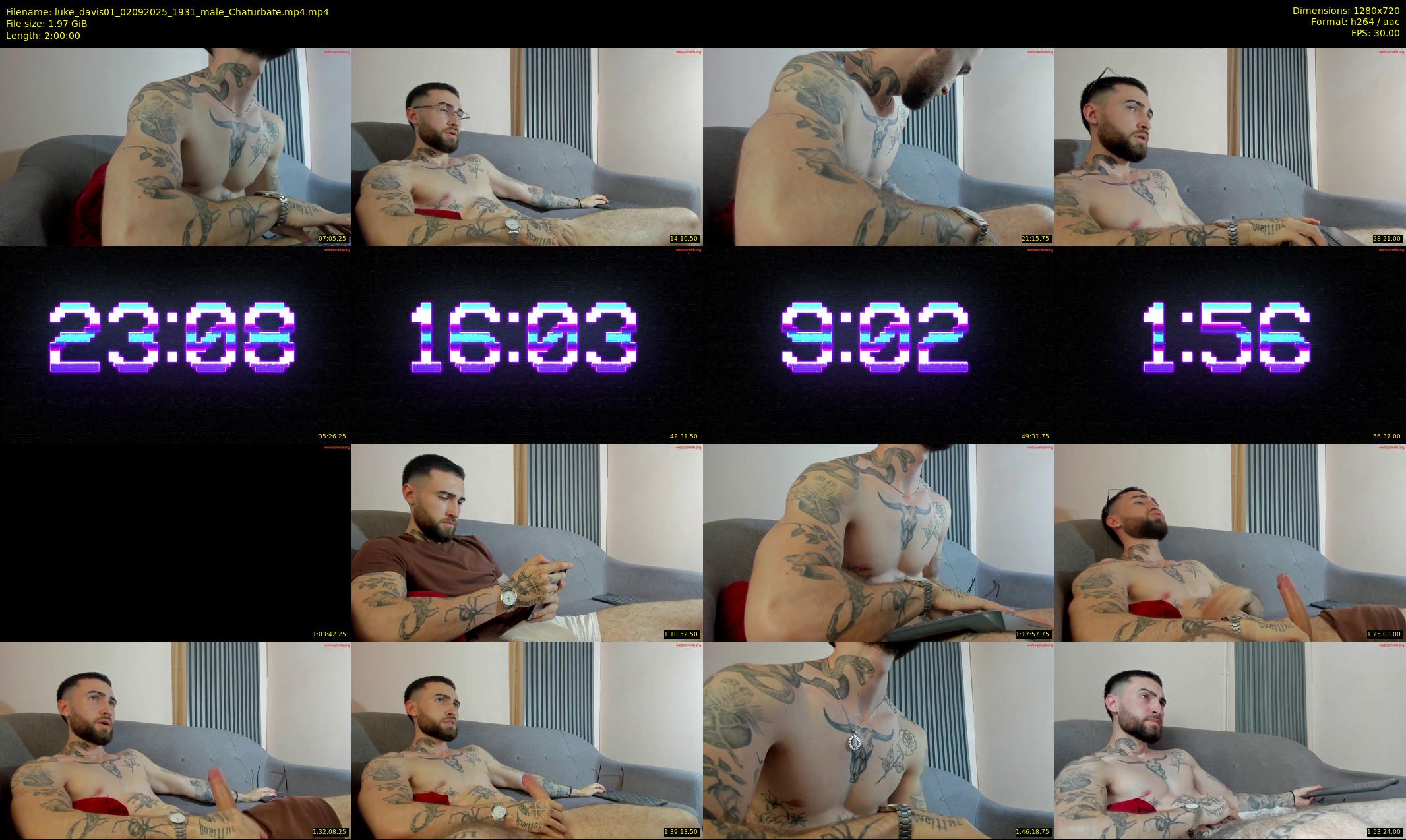 luke_davis01 — 120 minute Chaturbate male cam show recording, 720p, Sep 2, 2025