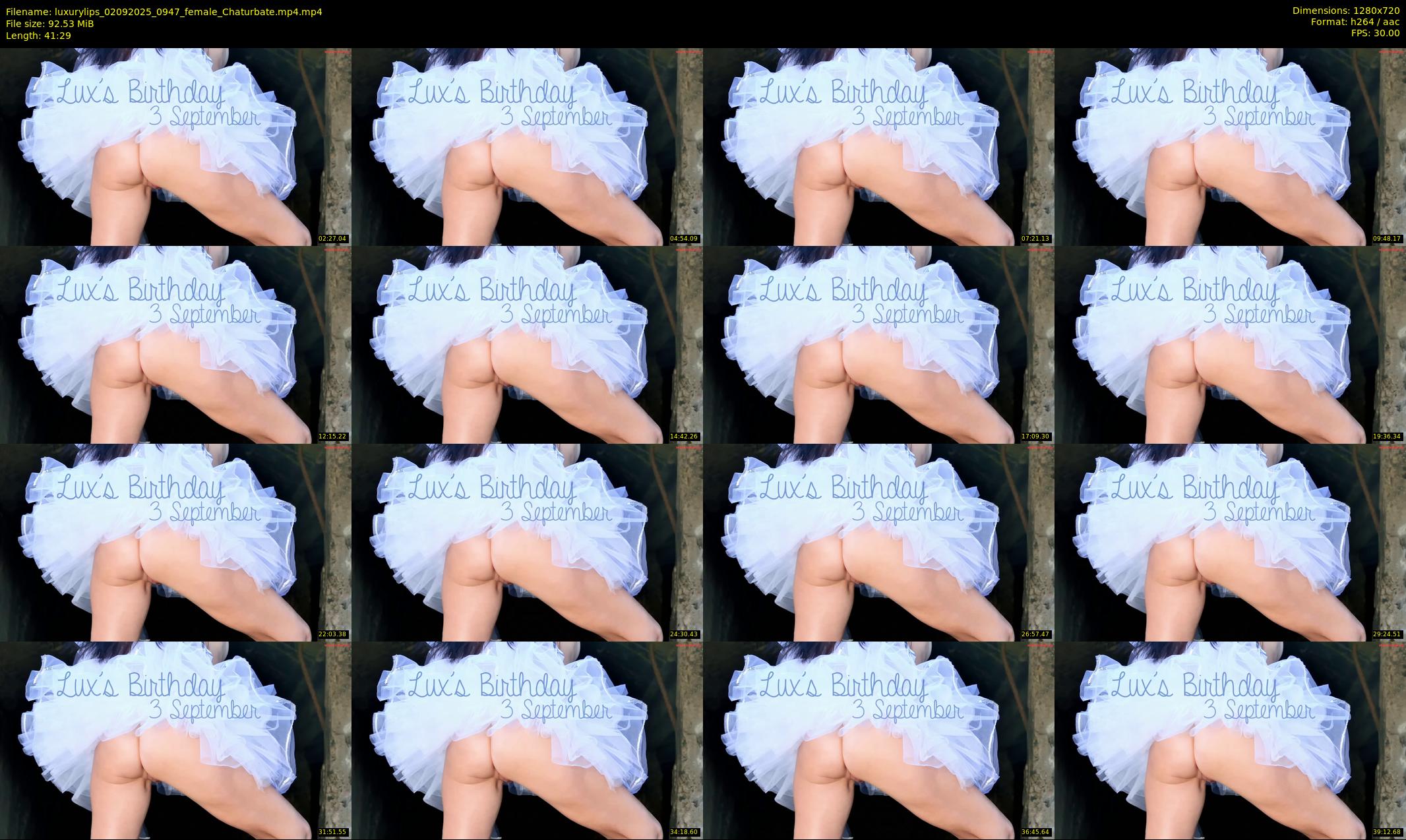 luxurylips — 42 minute Chaturbate female cam show recording, 720p, Sep 2, 2025