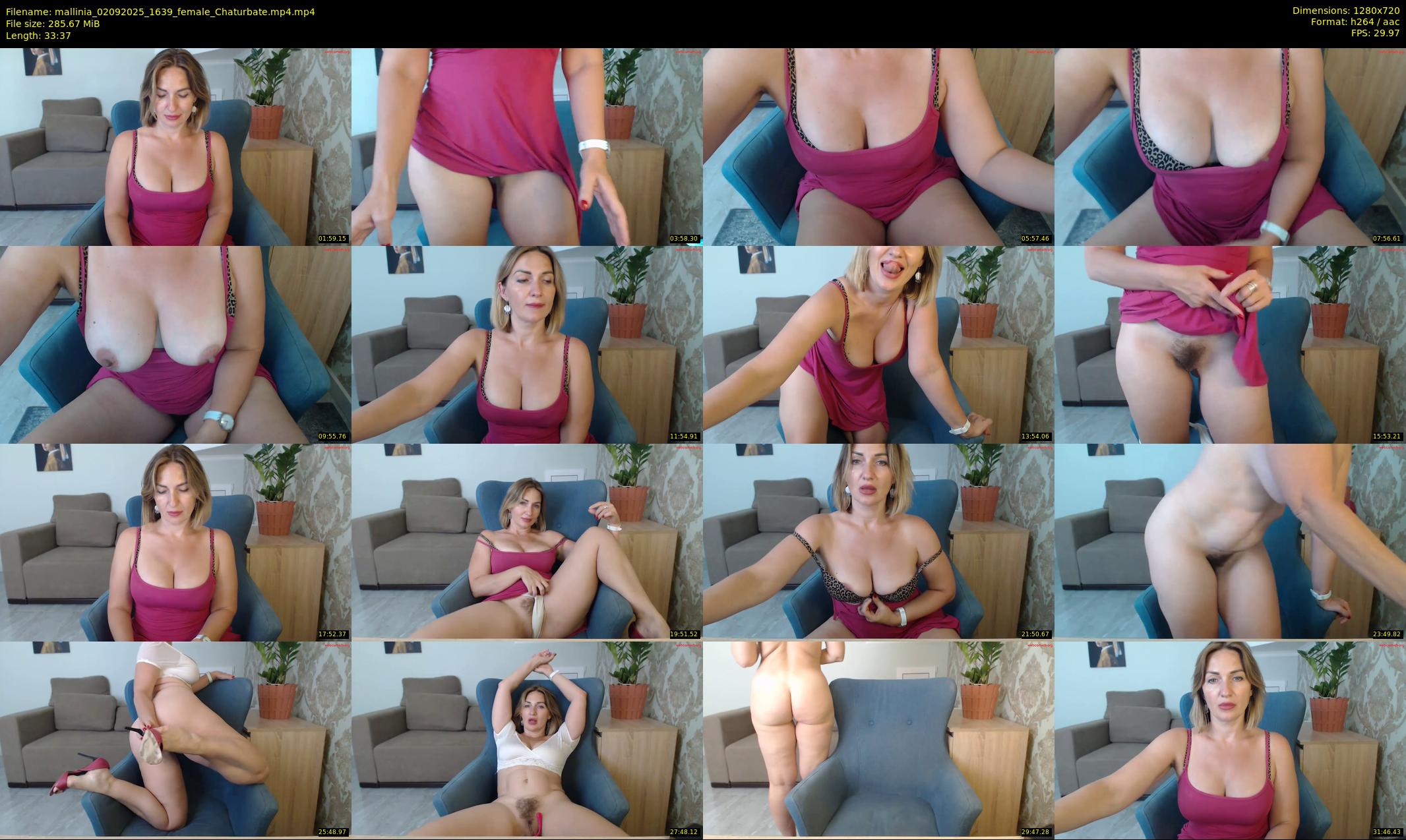mallinia — 34 minute Chaturbate female cam show recording, 720p, Sep 2, 2025