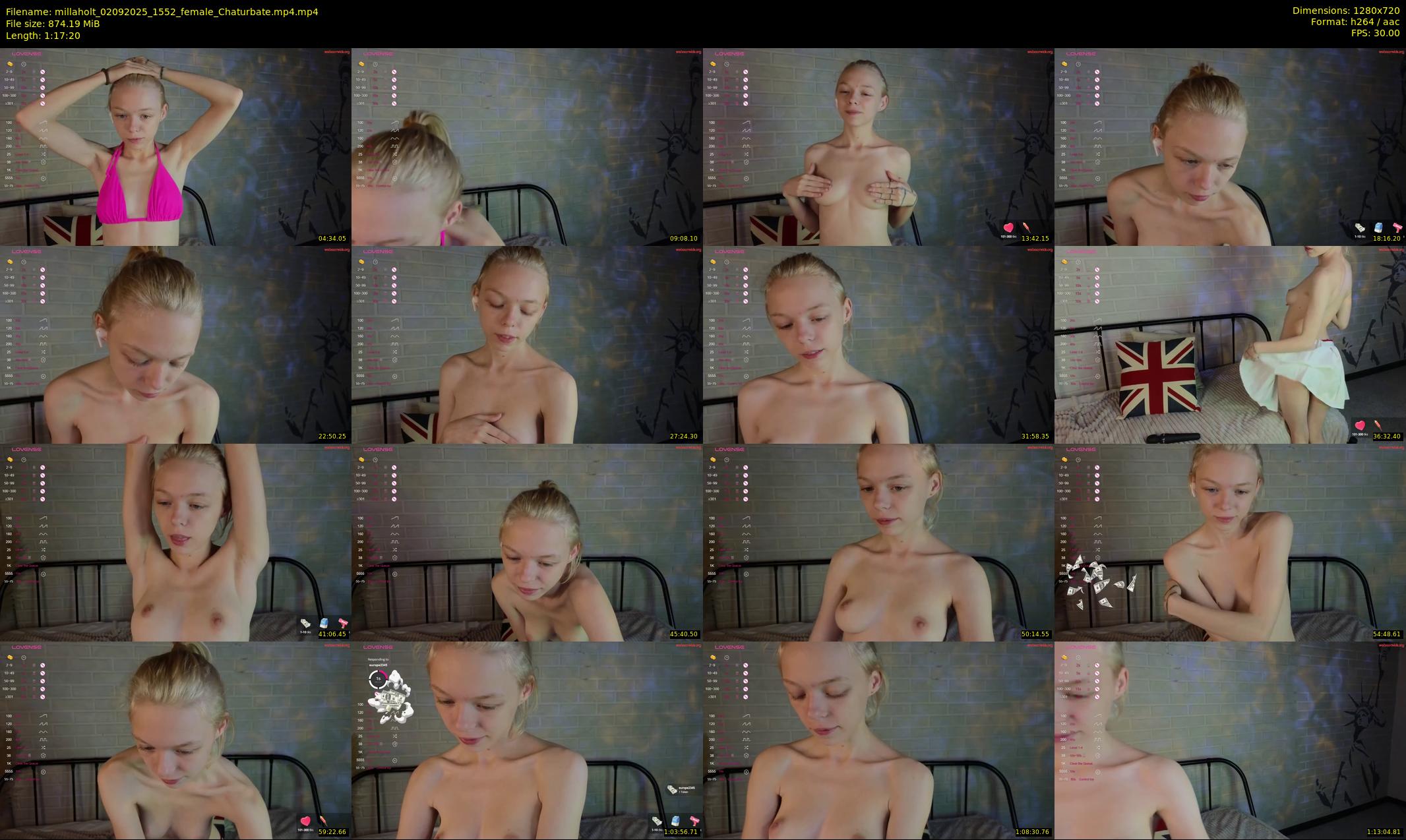 millaholt — 78 minute Chaturbate female cam show recording, 720p, Sep 2, 2025