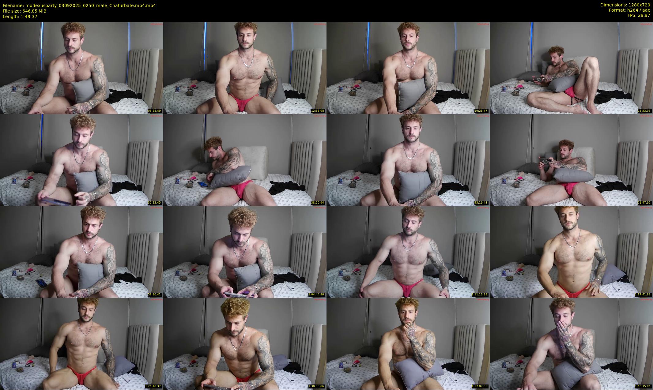 modexusparty — 110 minute Chaturbate male cam show recording, 720p, Sep 3, 2025