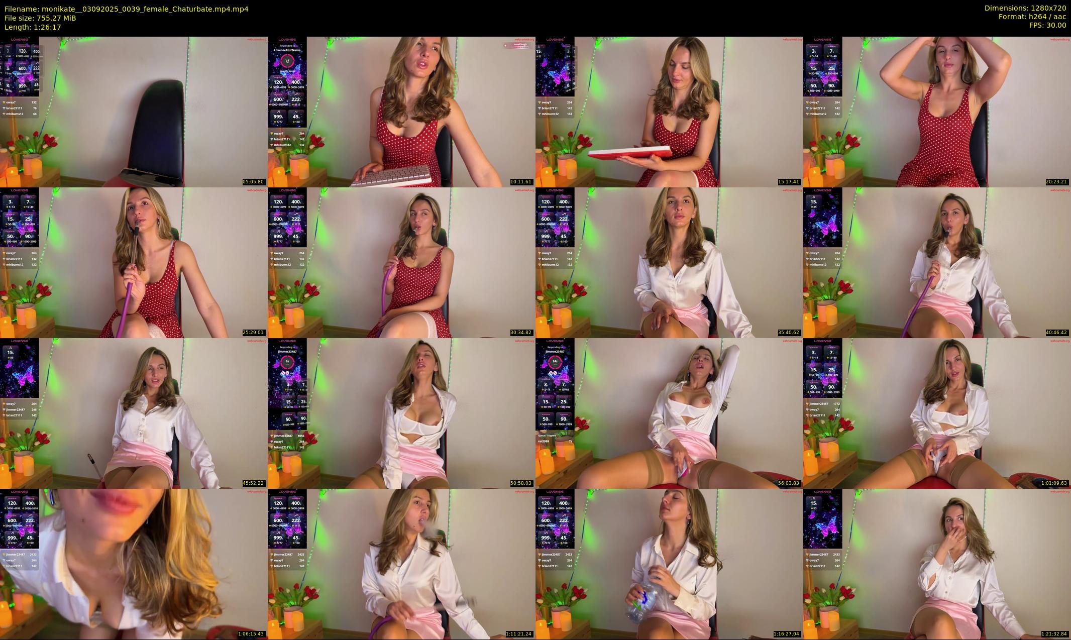 monikate_ — 87 minute Chaturbate couple cam show recording, 720p, Sep 3, 2025