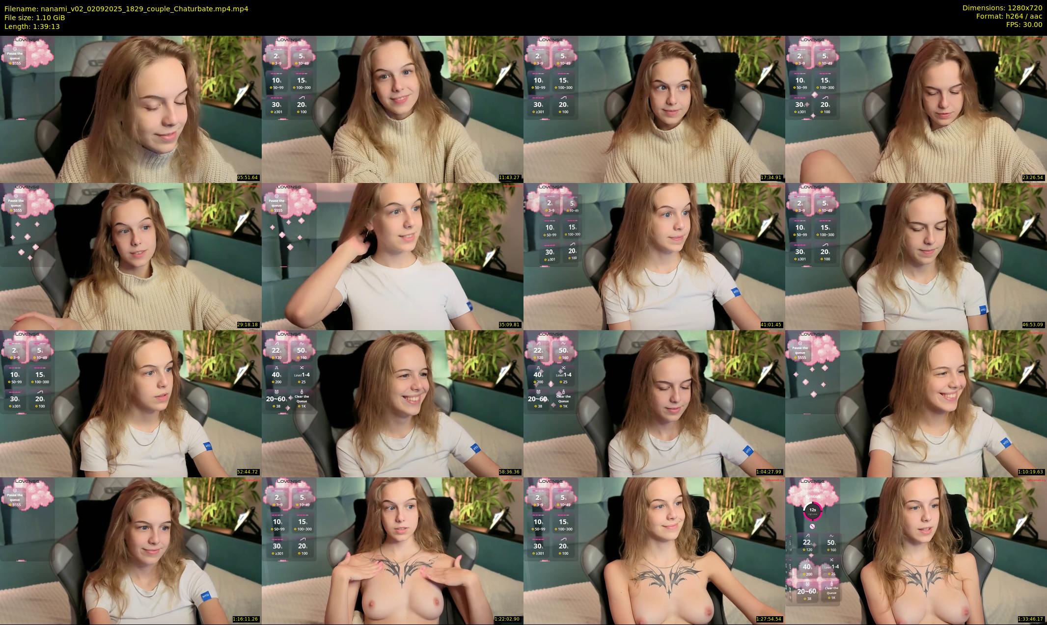 nanami_v02 — 100 minute Chaturbate couple cam show recording, 720p, Sep 2, 2025