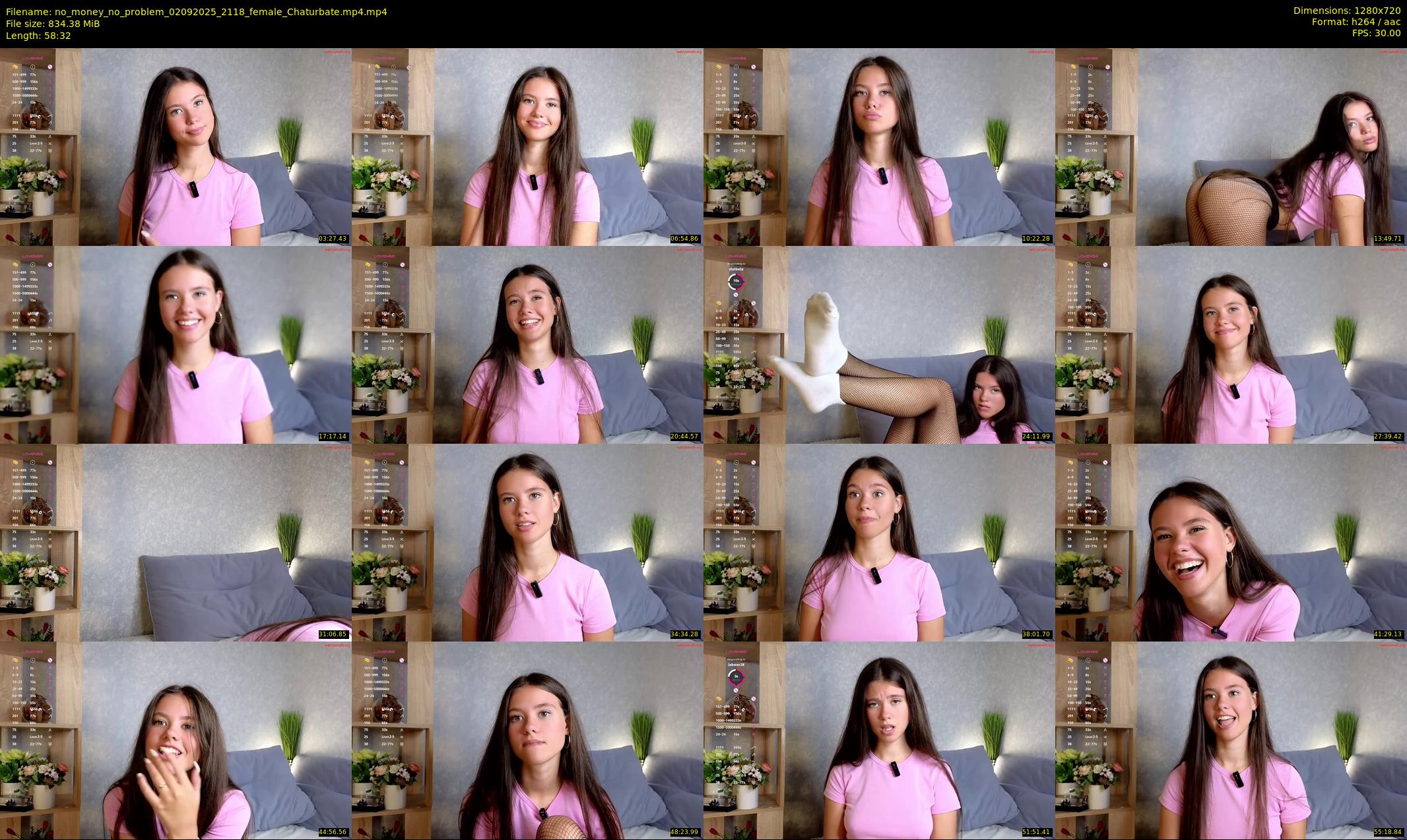 no_money_no_problem — 59 minute Chaturbate female cam show recording, 720p, Sep 2, 2025