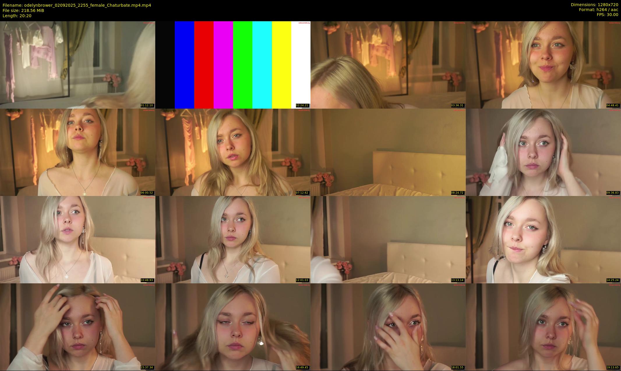 odelynbrower — 21 minute Chaturbate female cam show recording, 720p, Sep 2, 2025