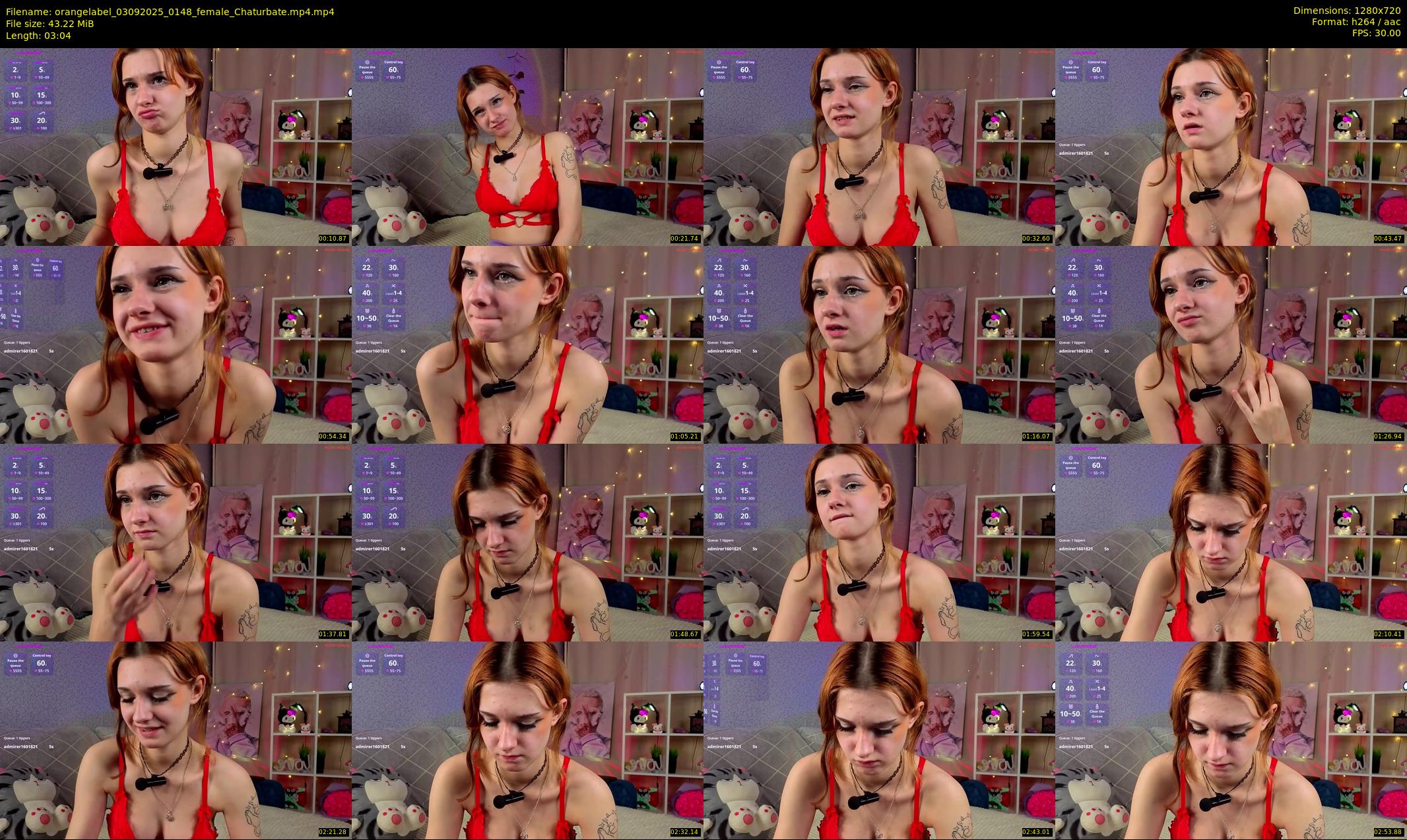 orangelabel — 4 minute Chaturbate female cam show recording, 720p, Sep 3, 2025