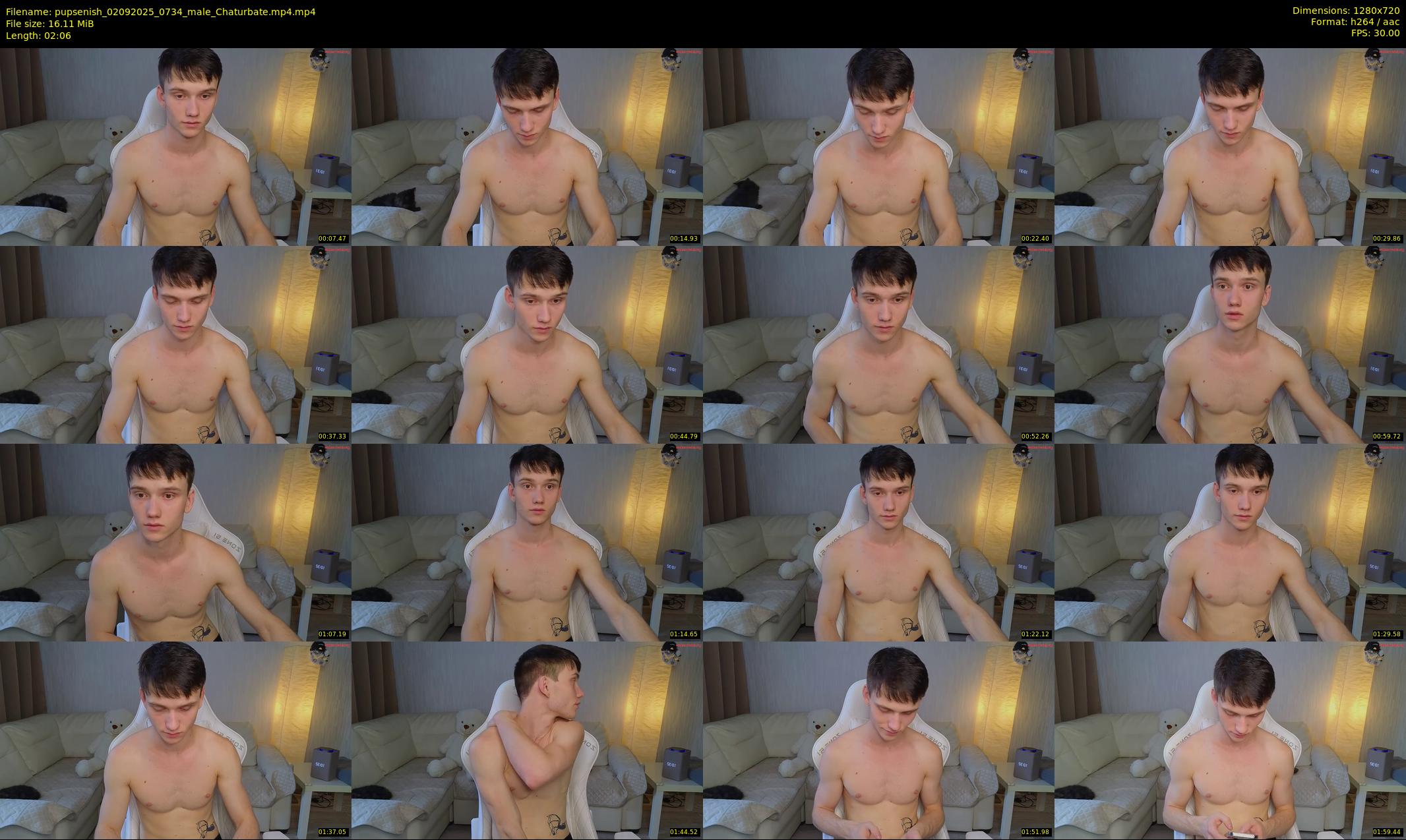 pupsenish — 3 minute Chaturbate male cam show recording, 720p, Sep 2, 2025
