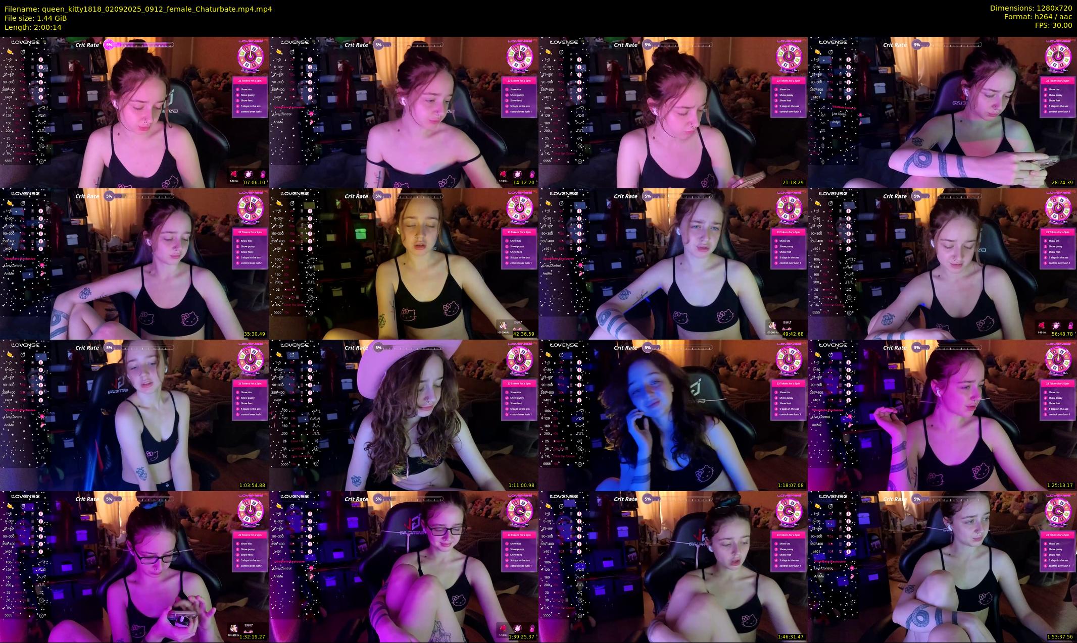 queen_kitty1818 — 121 minute Chaturbate female cam show recording, 720p, Sep 2, 2025