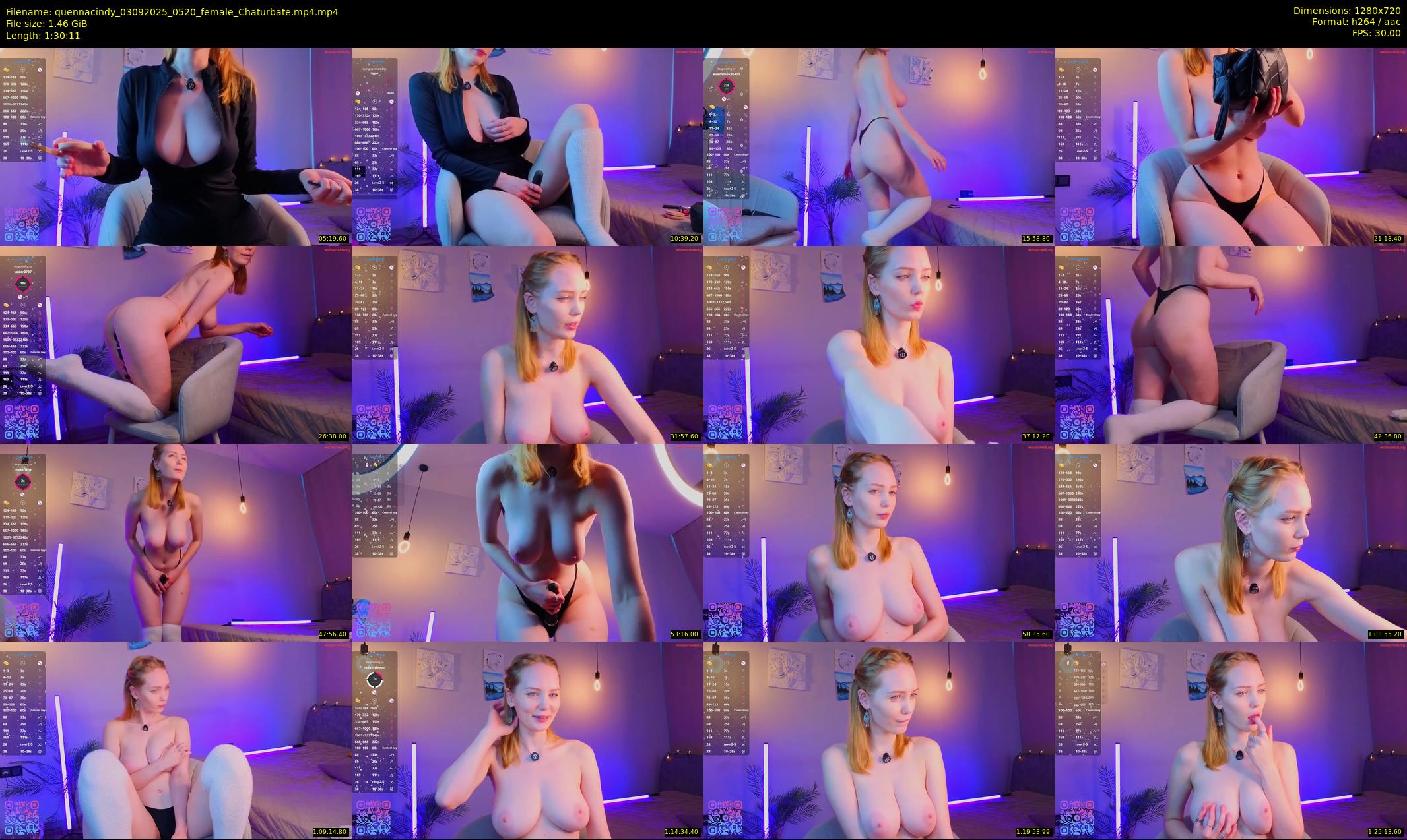 quennacindy — 91 minute Chaturbate female cam show recording, 720p, Sep 3, 2025