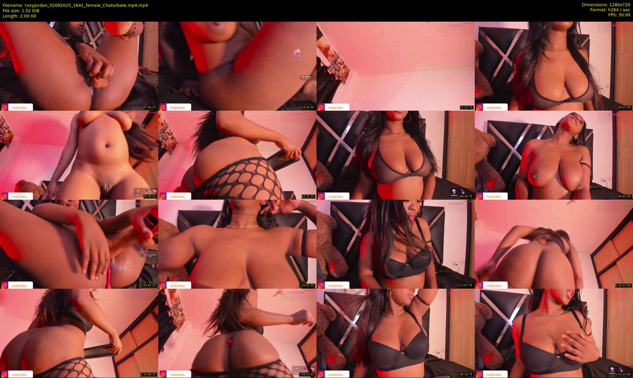 roxyjordan — 120 minute Chaturbate female cam show recording, 720p, Sep 2, 2025
