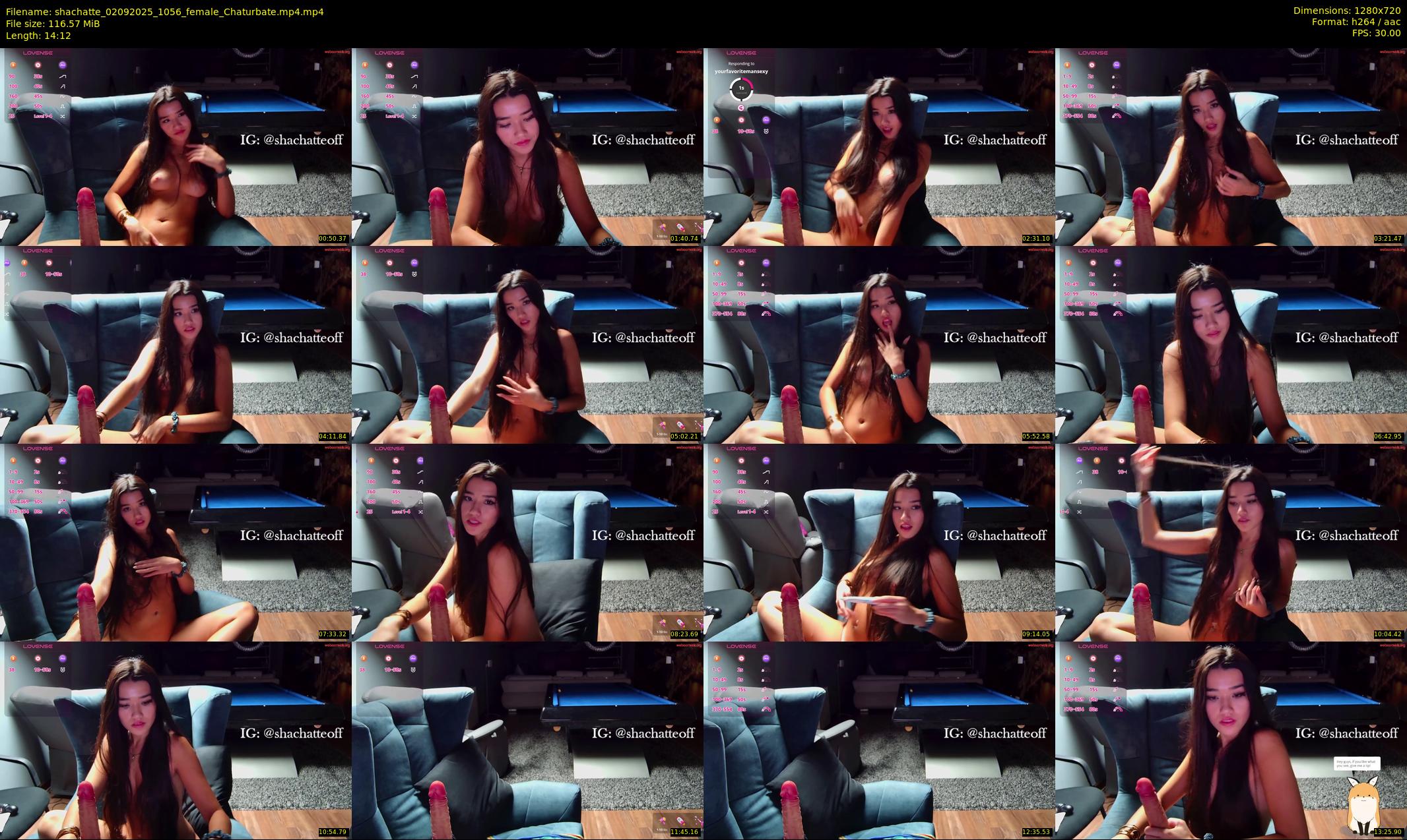 shachatte — 15 minute Chaturbate couple cam show recording, 720p, Sep 2, 2025