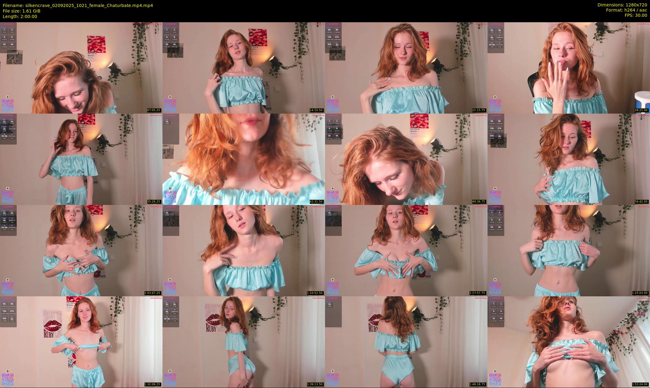silkencrave — 120 minute Chaturbate female cam show recording, 720p, Sep 2, 2025