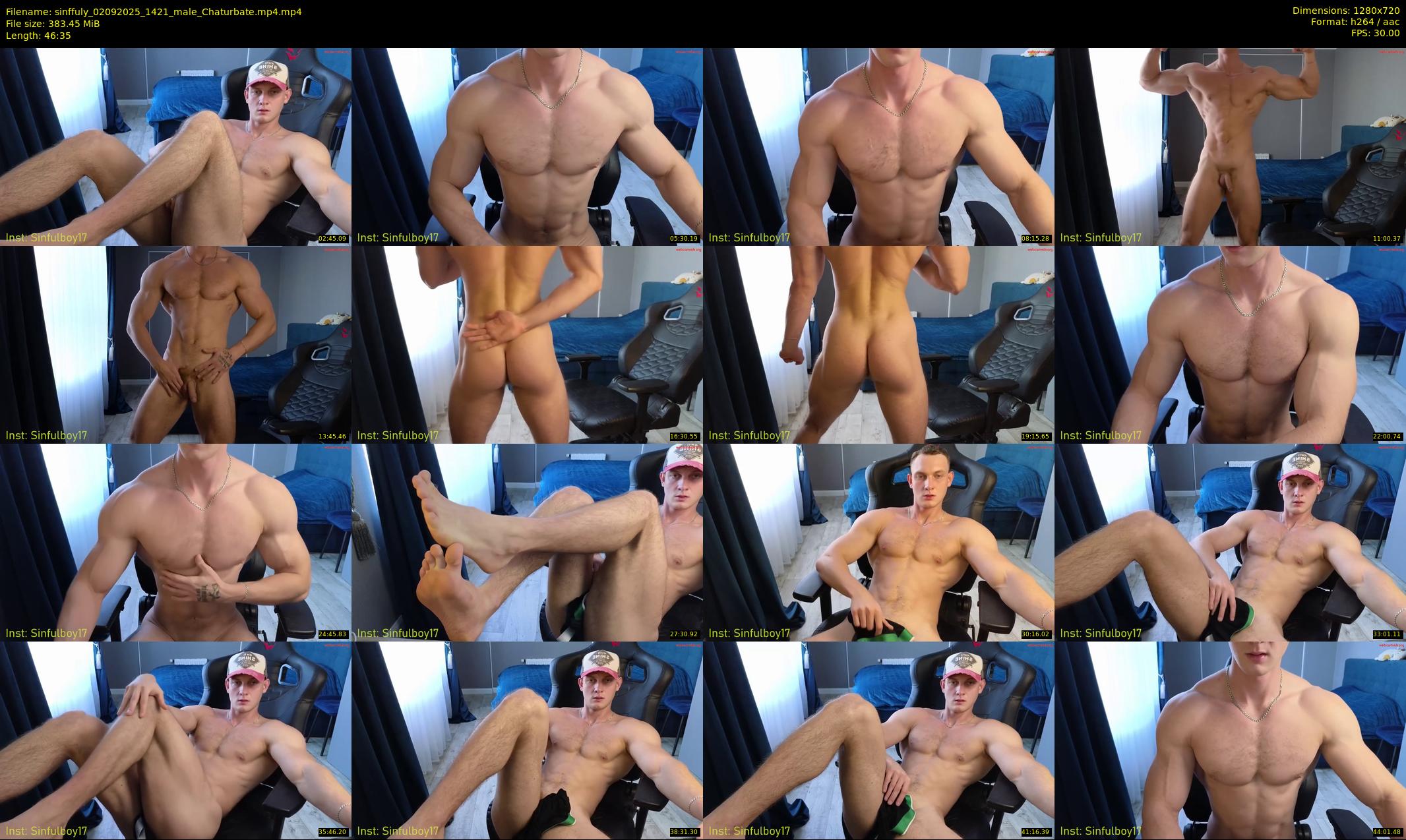 sinffuly — 47 minute Chaturbate male cam show recording, 720p, Sep 2, 2025