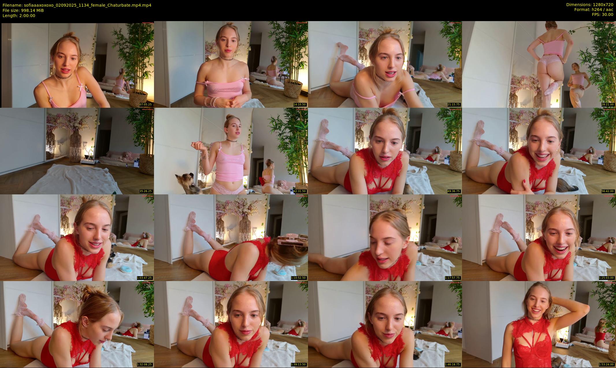 sofiaaaxoxoxo — 120 minute Chaturbate female cam show recording, 720p, Sep 2, 2025