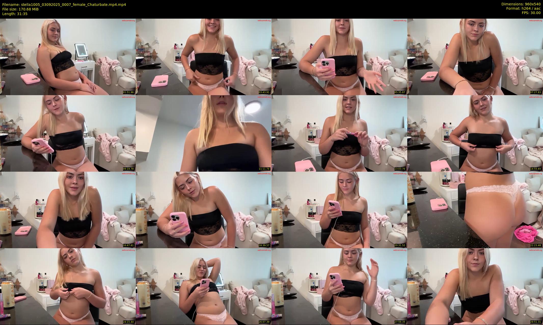 stella1005 — 32 minute Chaturbate female cam show recording, 480p, Sep 3, 2025