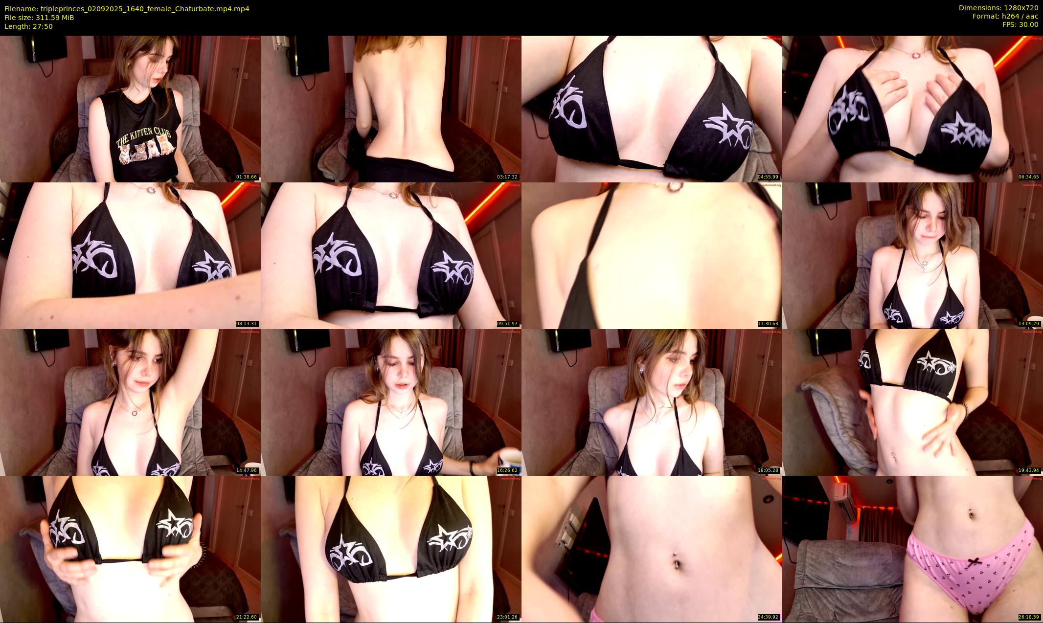 tripleprinces — 28 minute Chaturbate female cam show recording, 720p, Sep 2, 2025