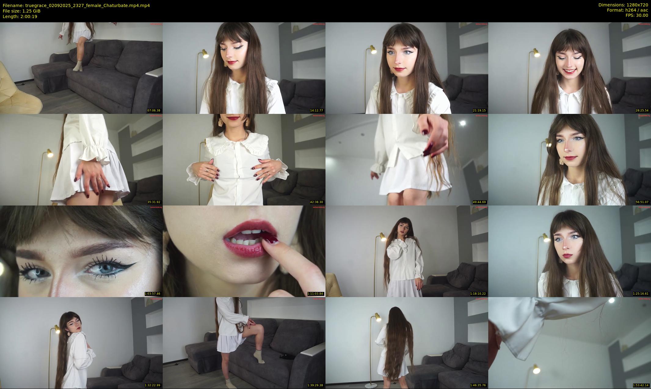 truegrace — 121 minute Chaturbate female cam show recording, 720p, Sep 2, 2025
