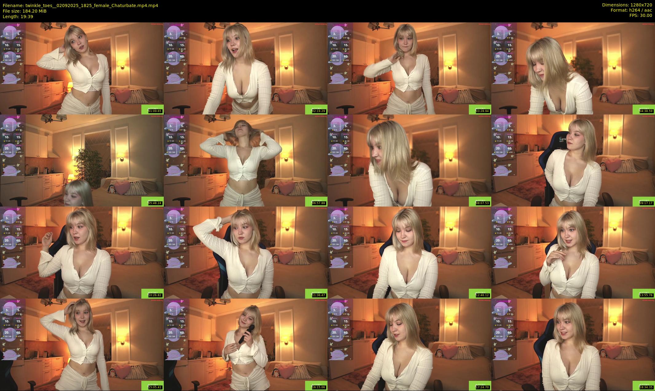 twinkle_toes_ — 20 minute Chaturbate female cam show recording, 720p, Sep 2, 2025