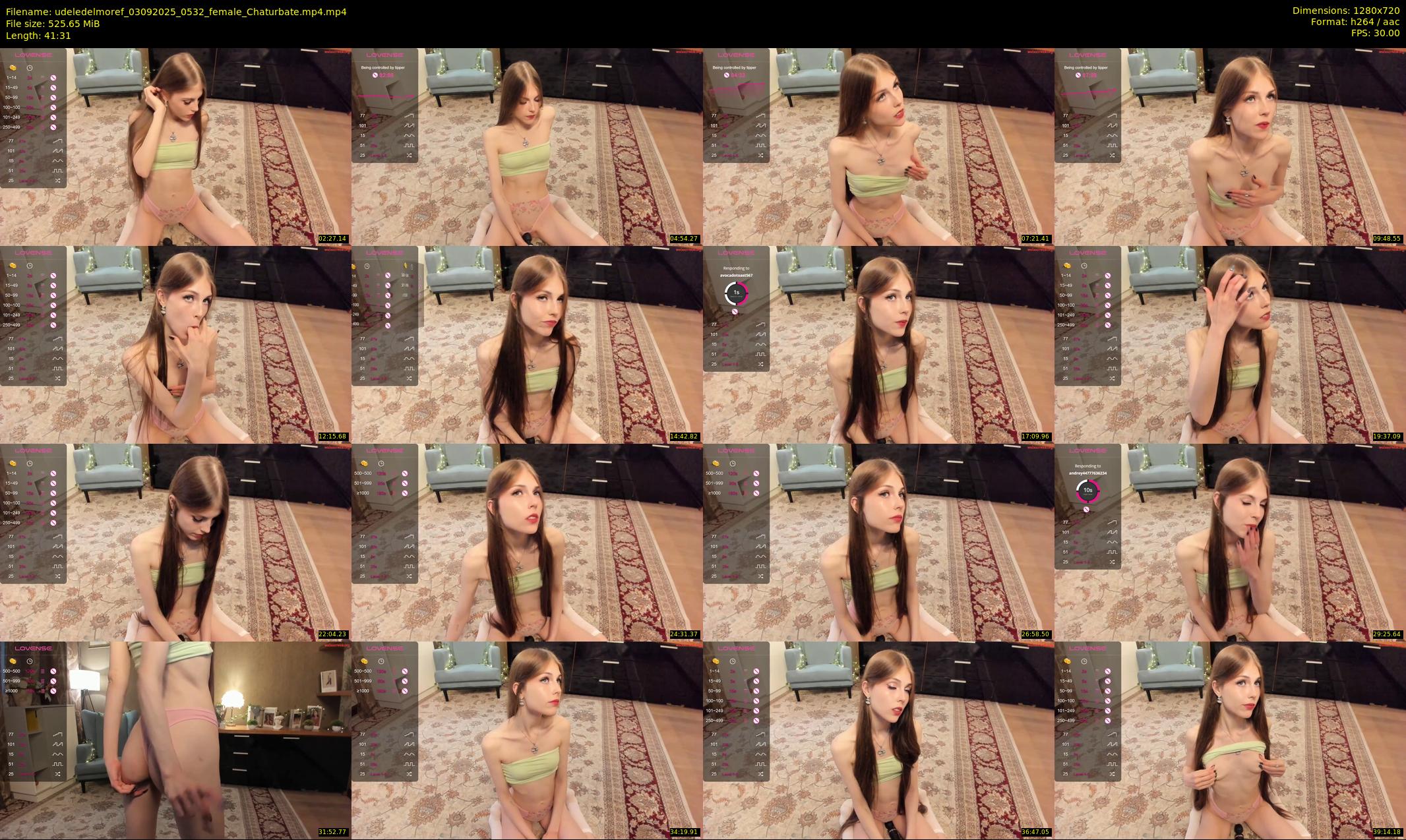 udeledelmoref — 42 minute Chaturbate female cam show recording, 720p, Sep 3, 2025