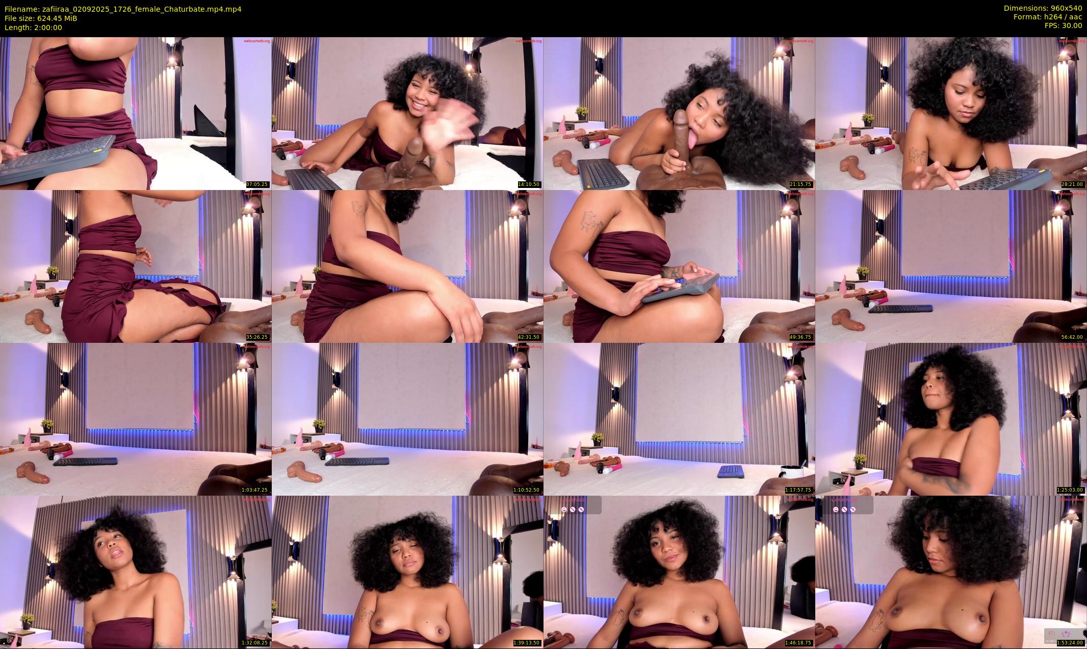 zafiiraa — 120 minute Chaturbate female cam show recording, 480p, Sep 2, 2025