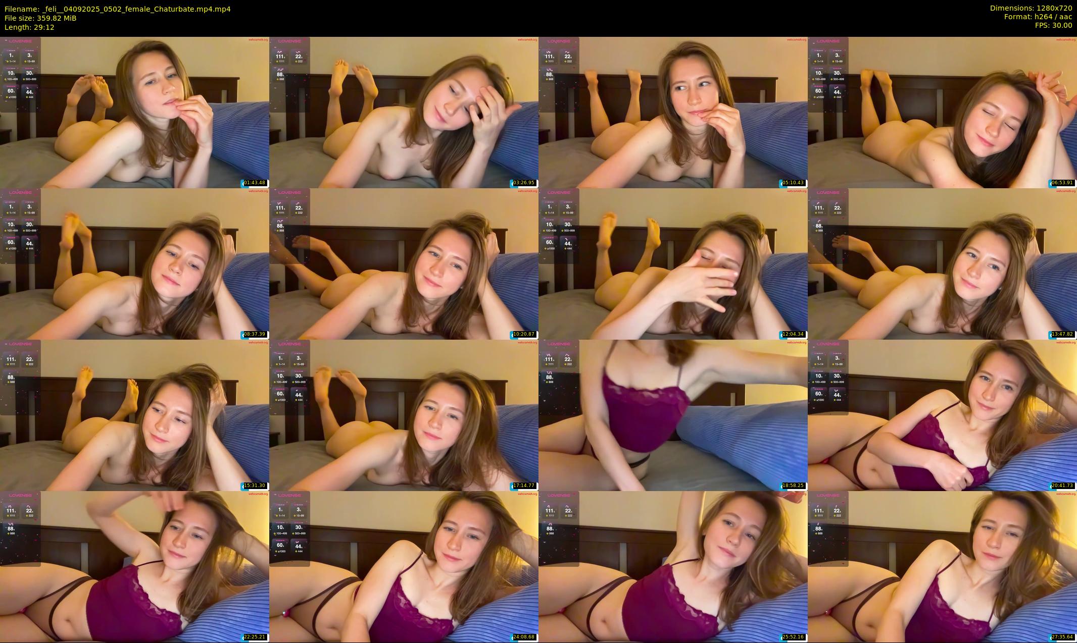 _feli_ — 30 minute Chaturbate female cam show recording, 720p, Sep 4, 2025