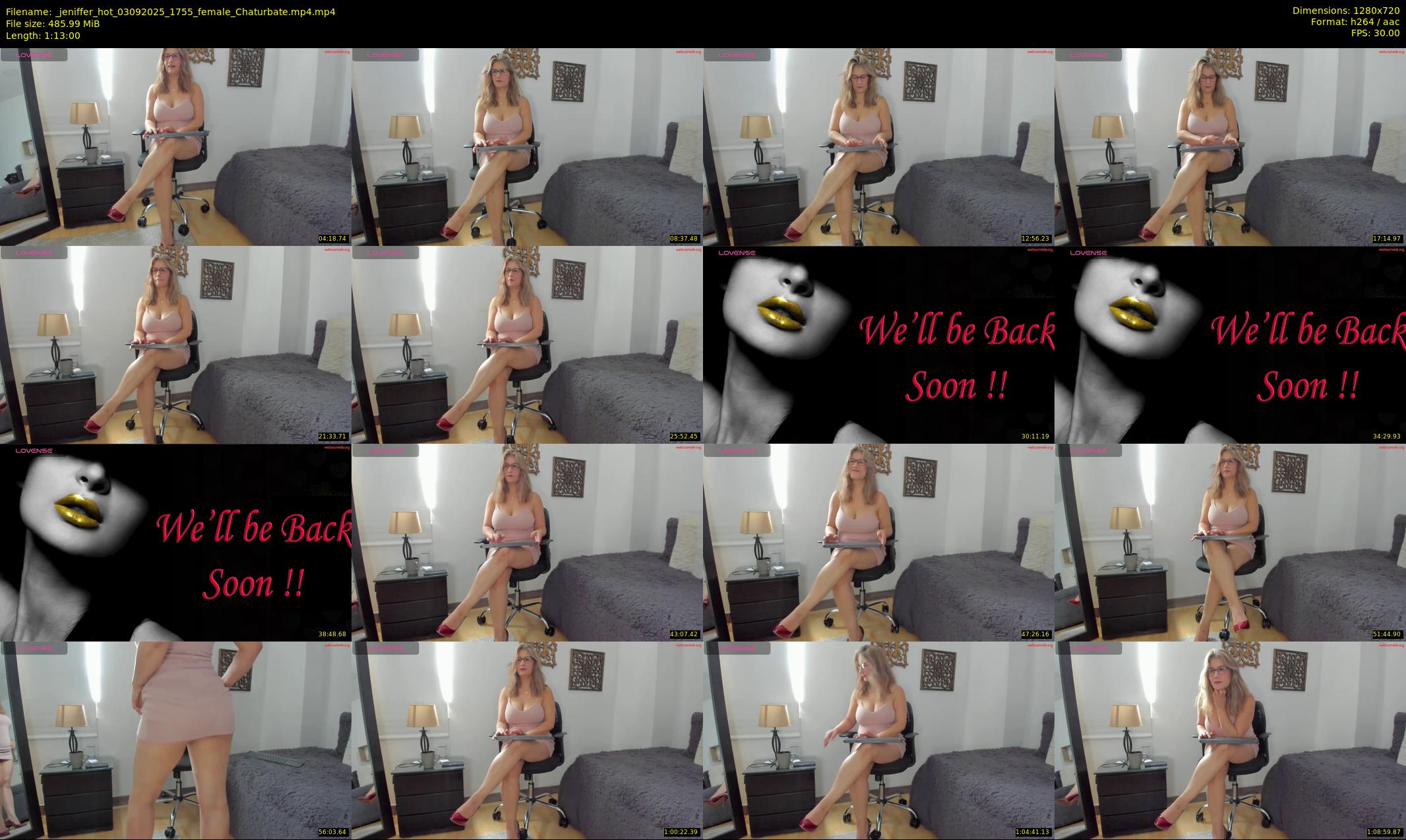 _jeniffer_hot — 73 minute Chaturbate female cam show recording, 720p, Sep 3, 2025