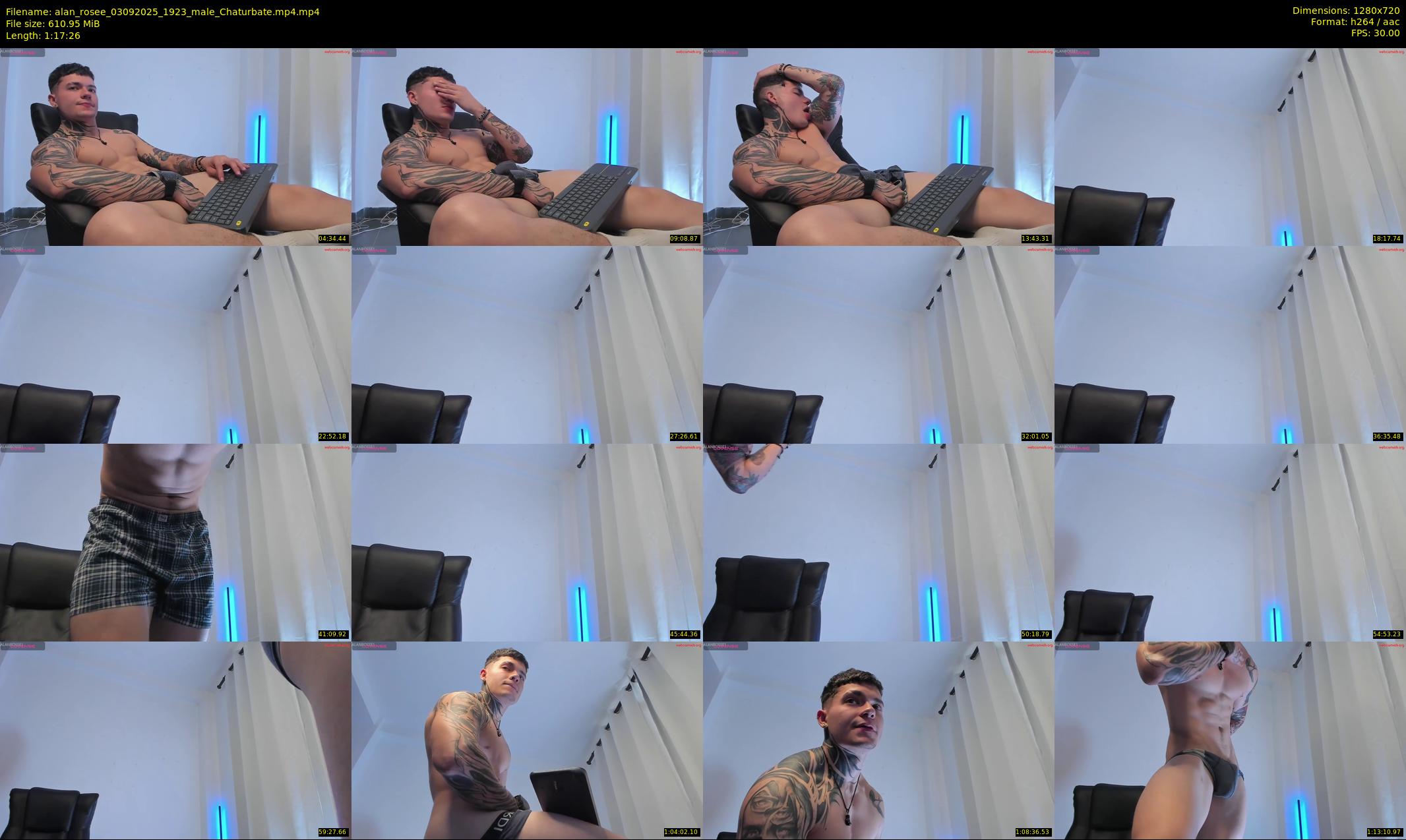 alan_rosee — 78 minute Chaturbate male cam show recording, 720p, Sep 3, 2025