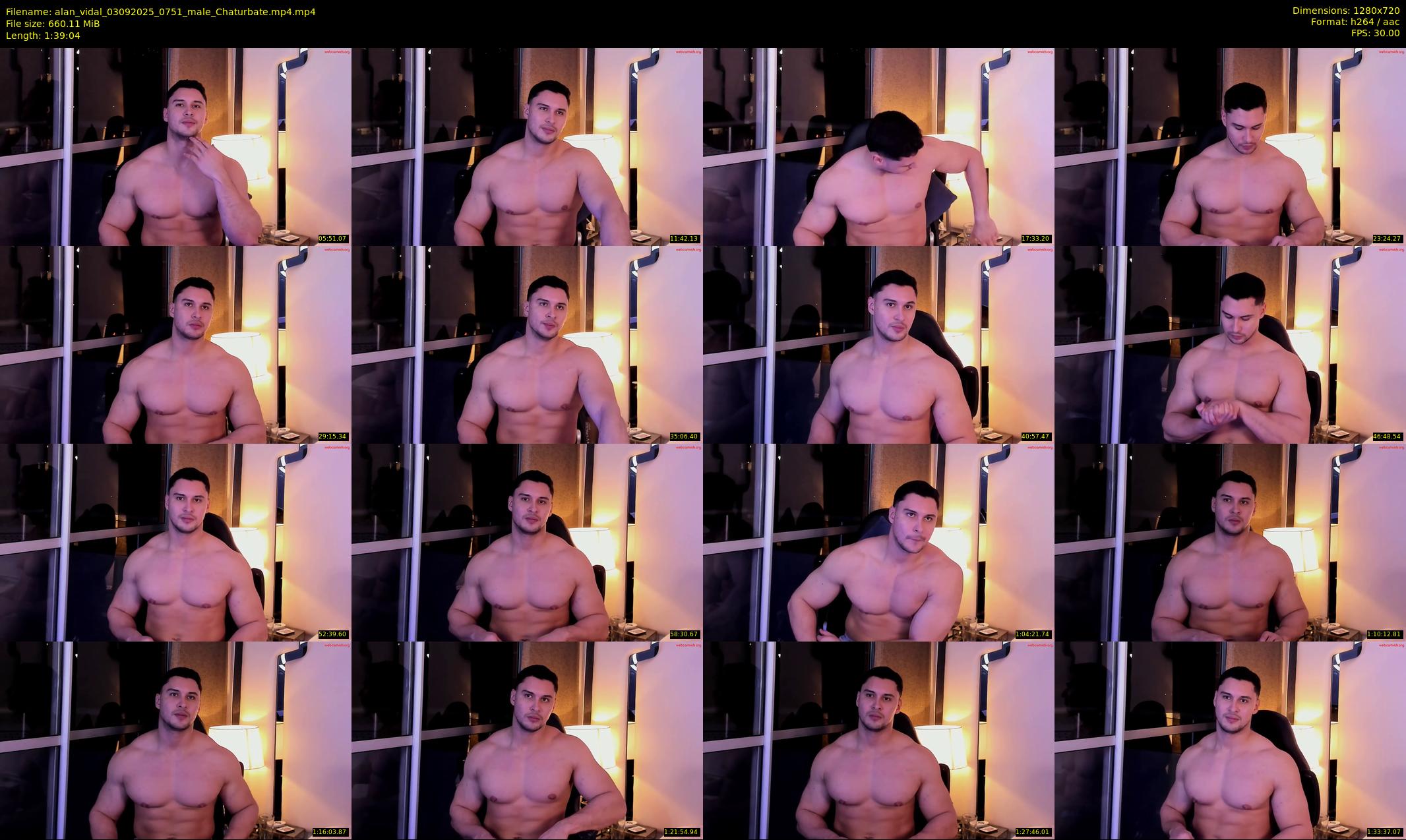 alan_vidal — 100 minute Chaturbate male cam show recording, 720p, Sep 3, 2025