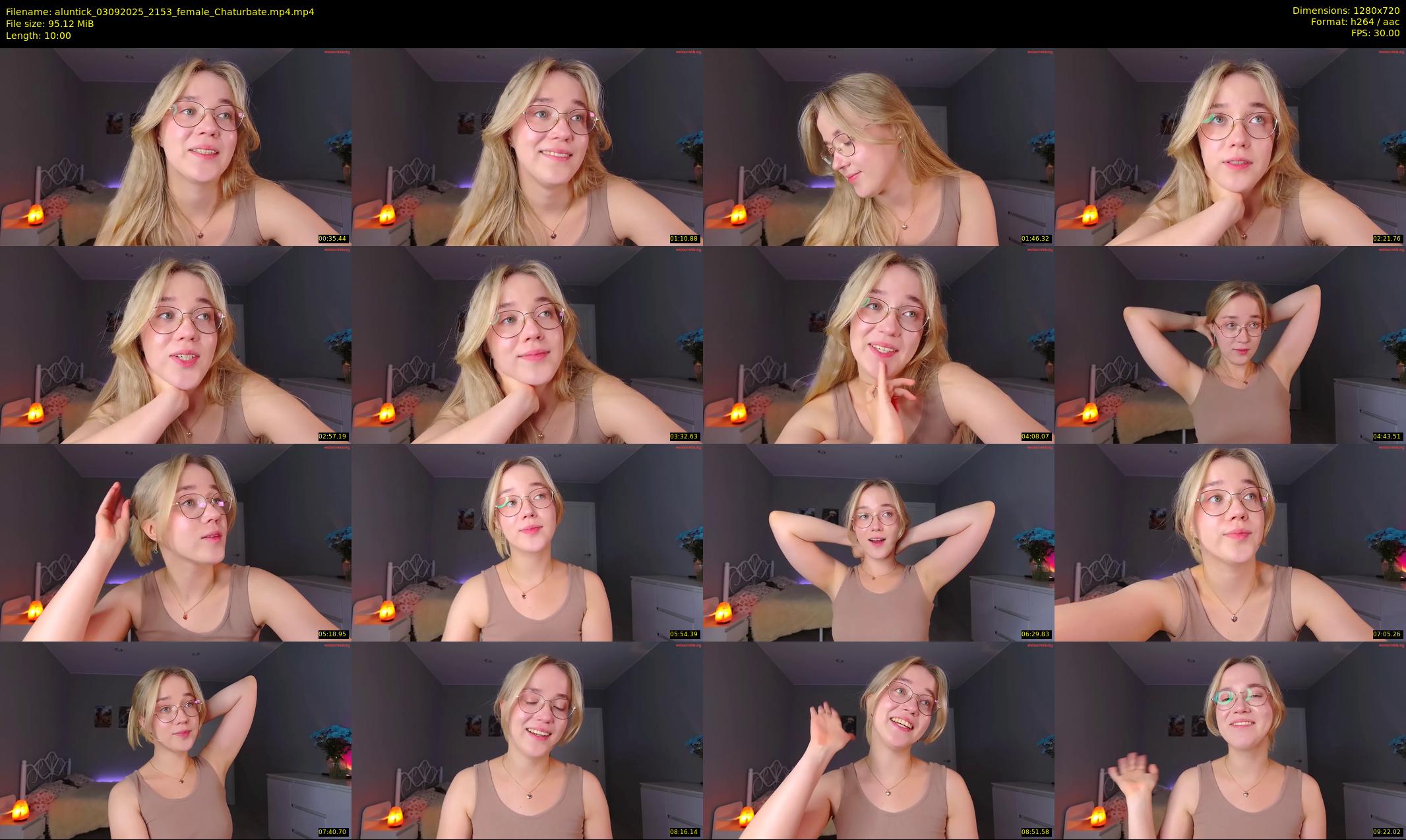 aluntick — 10 minute Chaturbate female cam show recording, 720p, Sep 3, 2025