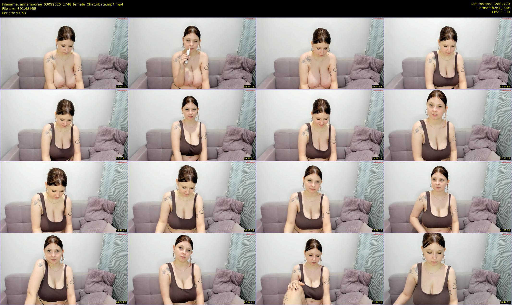 annamooree — 58 minute Chaturbate female cam show recording, 720p, Sep 3, 2025