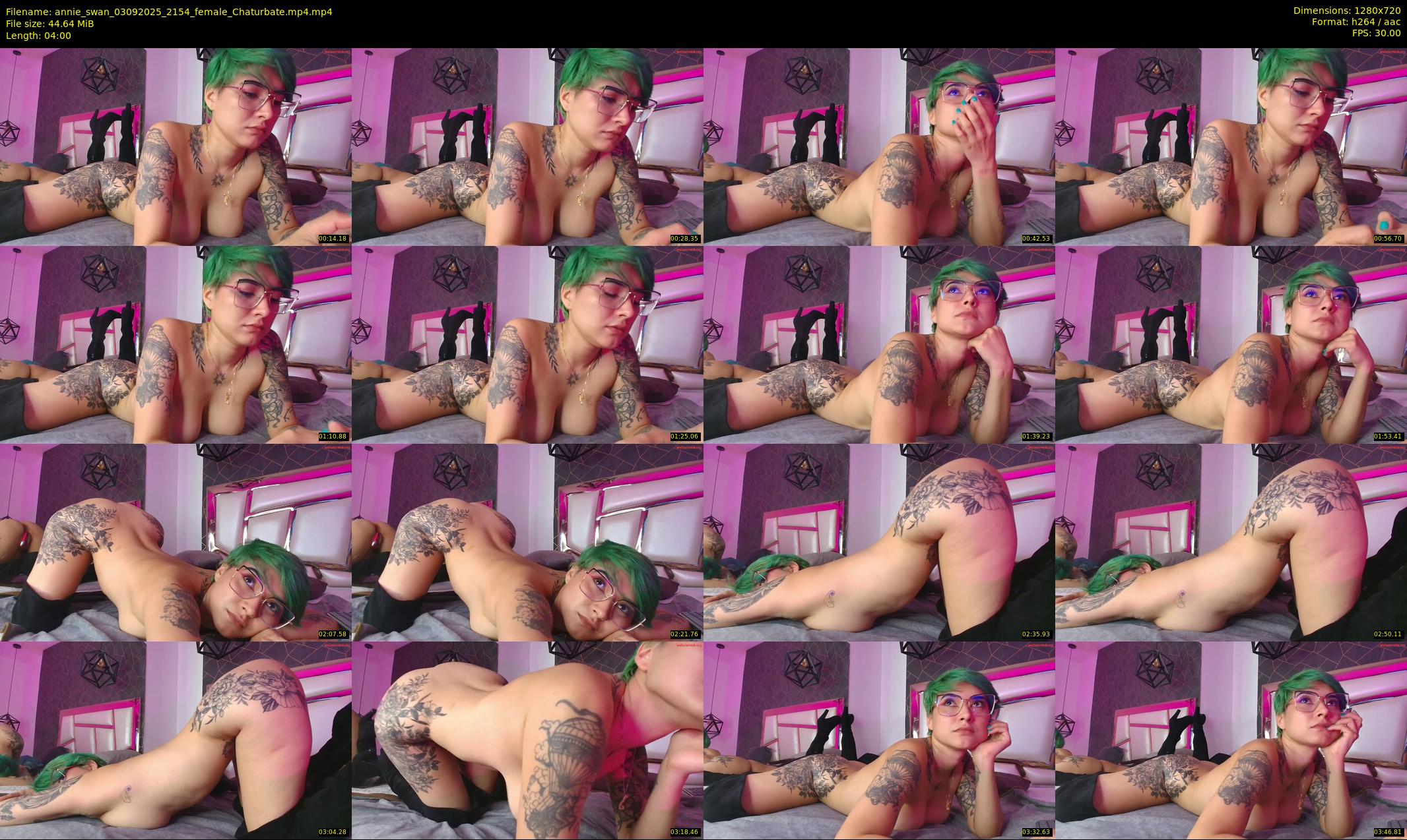 annie_swan — 4 minute Chaturbate female cam show recording, 720p, Sep 3, 2025