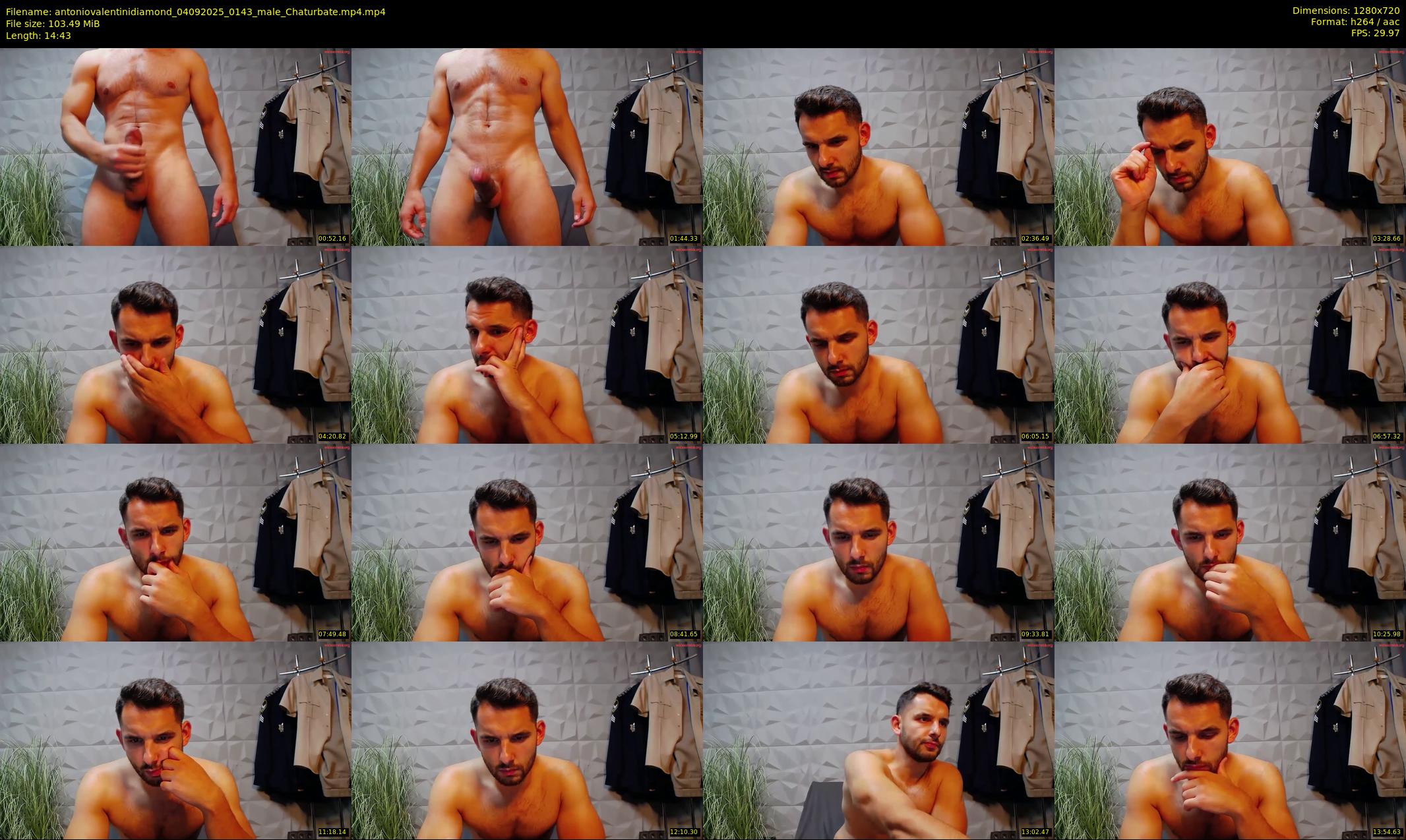 antoniovalentinidiamond — 15 minute Chaturbate male cam show recording, 720p, Sep 4, 2025