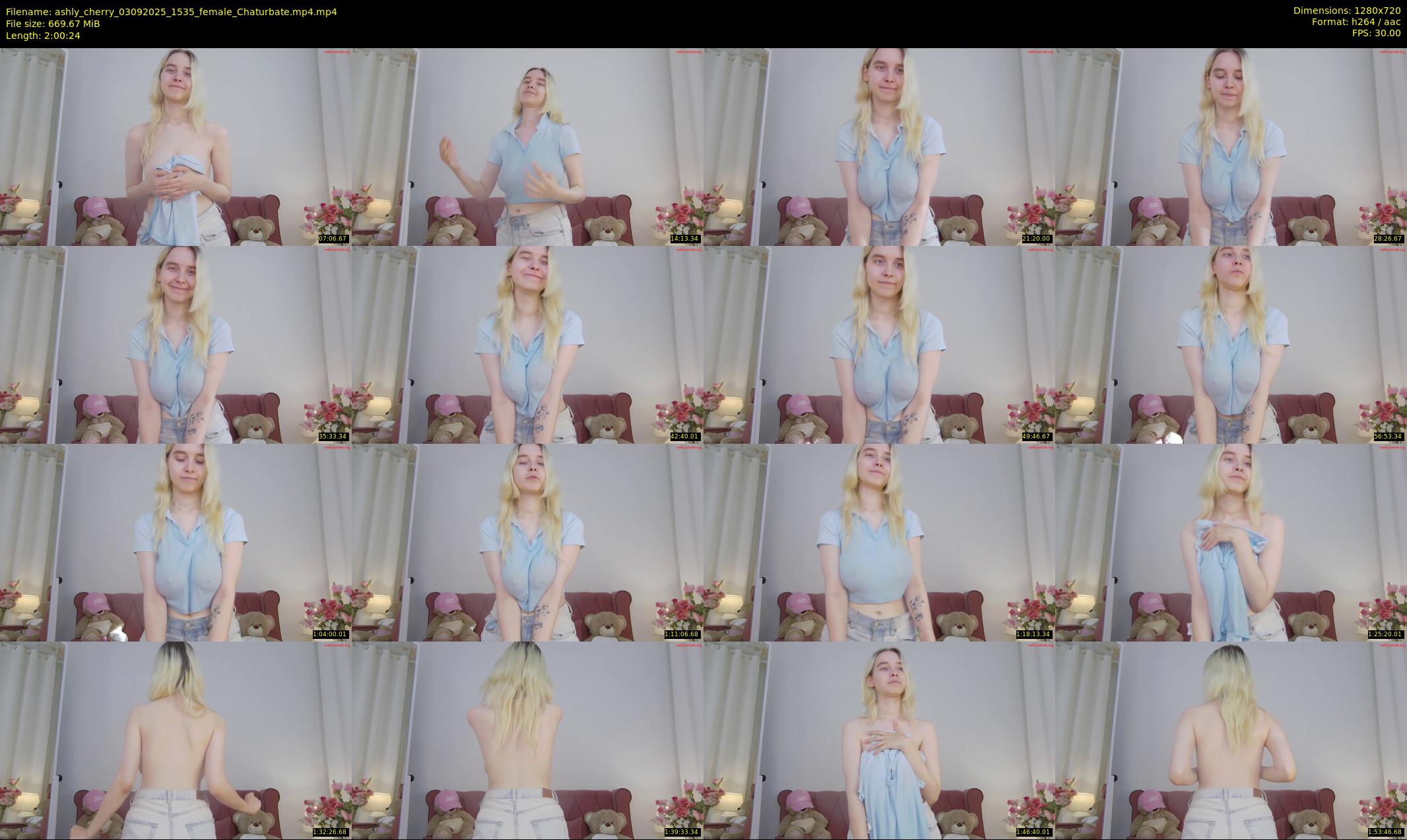 ashly_cherry — 121 minute Chaturbate female cam show recording, 720p, Sep 3, 2025