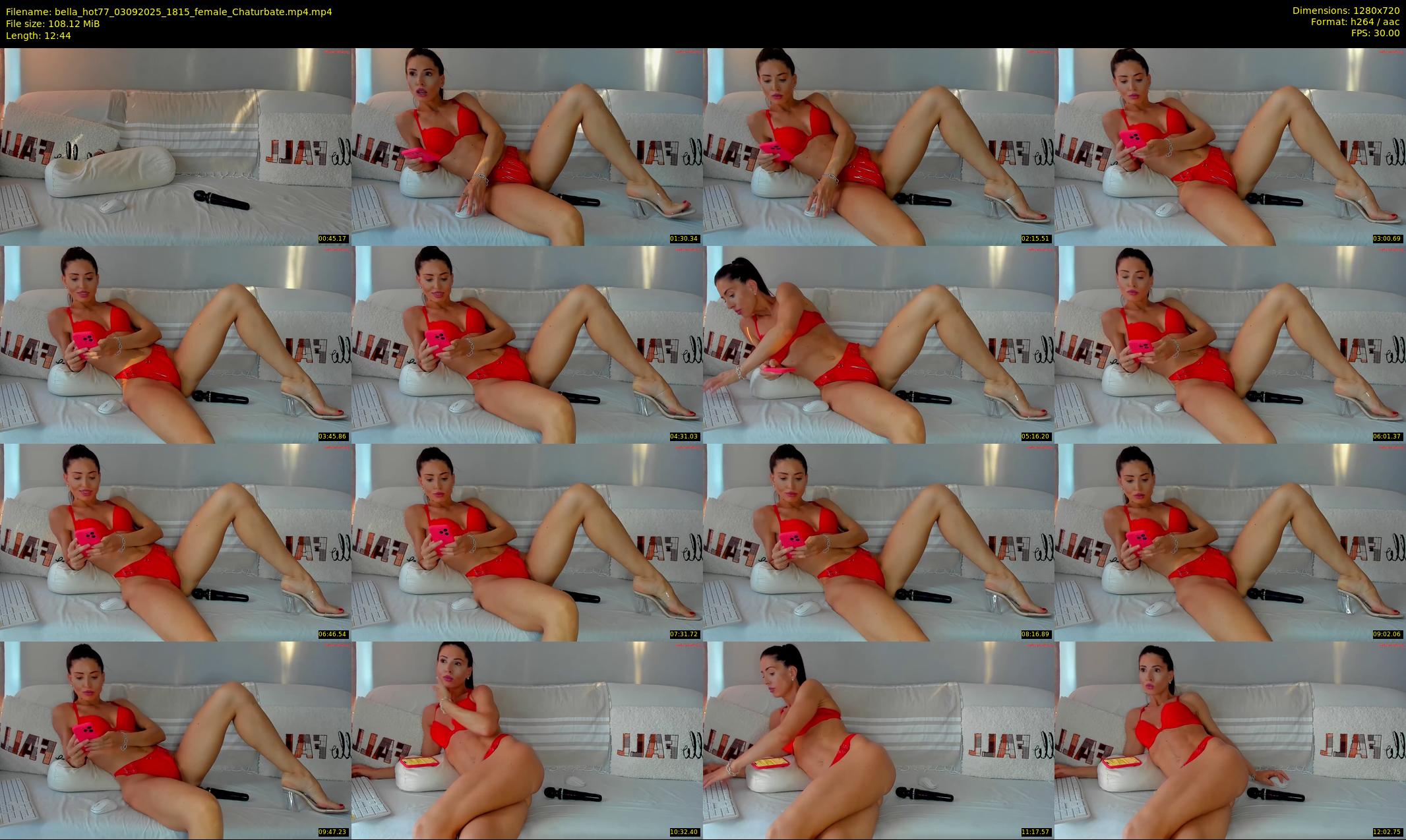 bella_hot77 — 13 minute Chaturbate female cam show recording, 720p, Sep 3, 2025