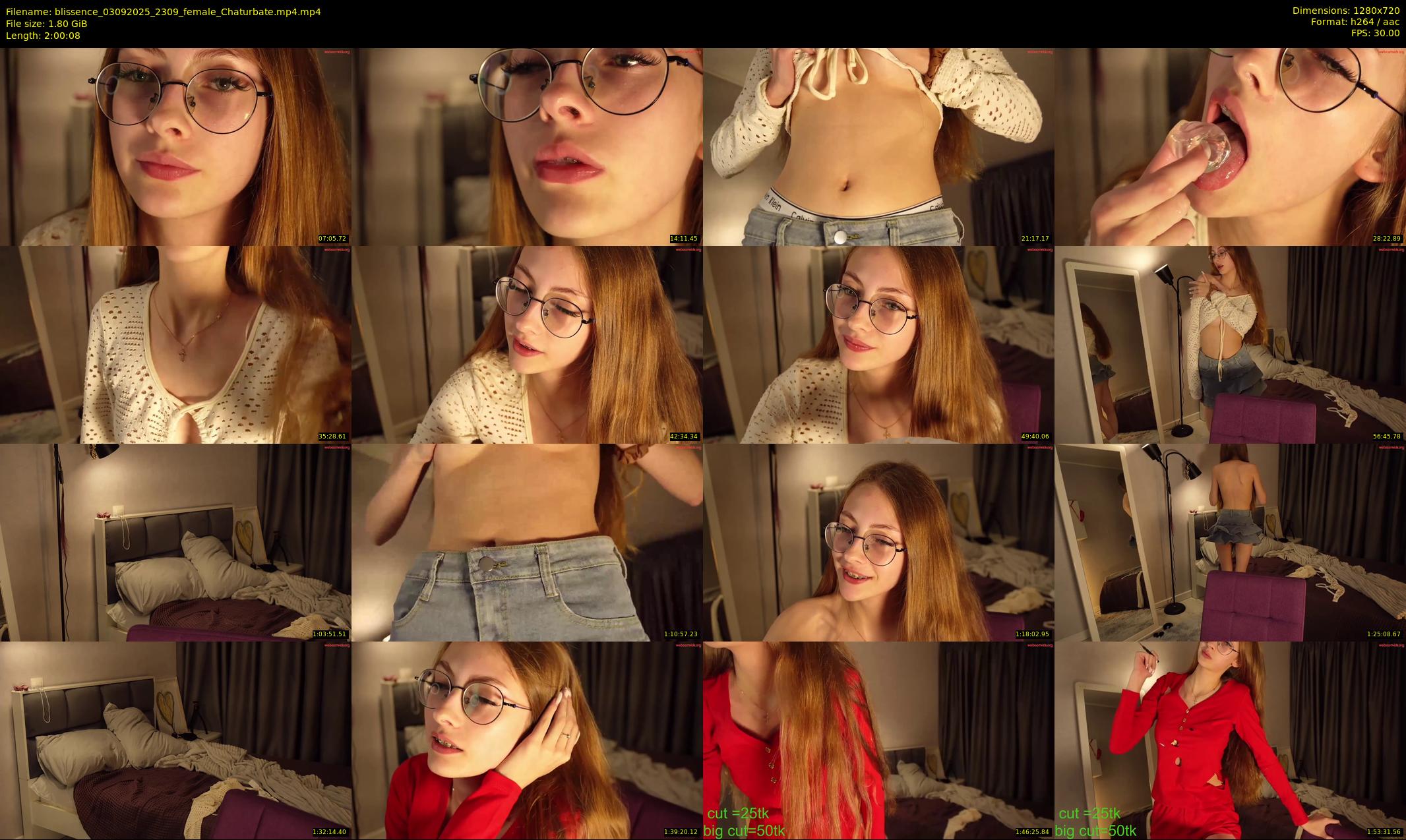 blissence — 121 minute Chaturbate female cam show recording, 720p, Sep 3, 2025