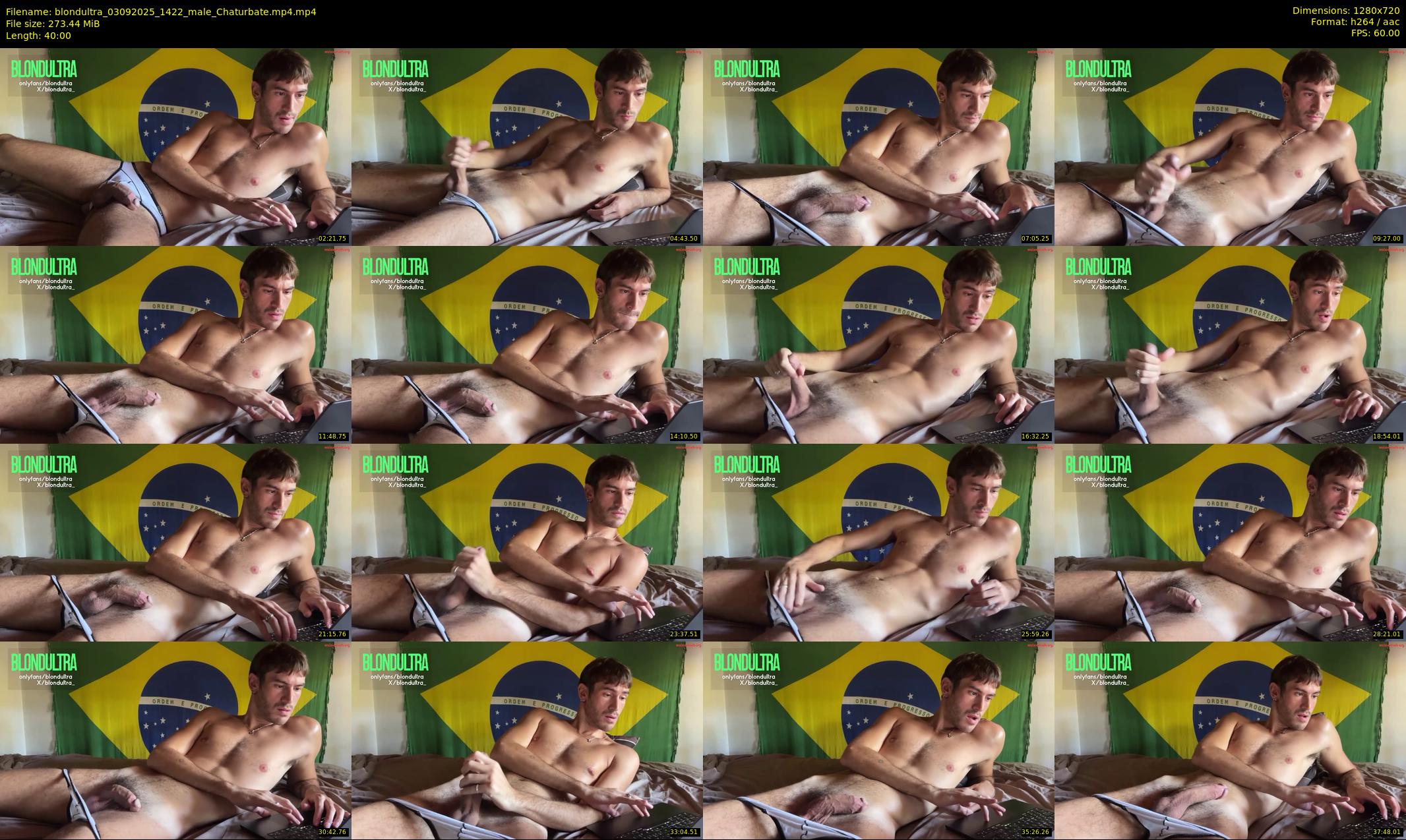 blondultra — 40 minute Chaturbate male cam show recording, 720p, Sep 3, 2025