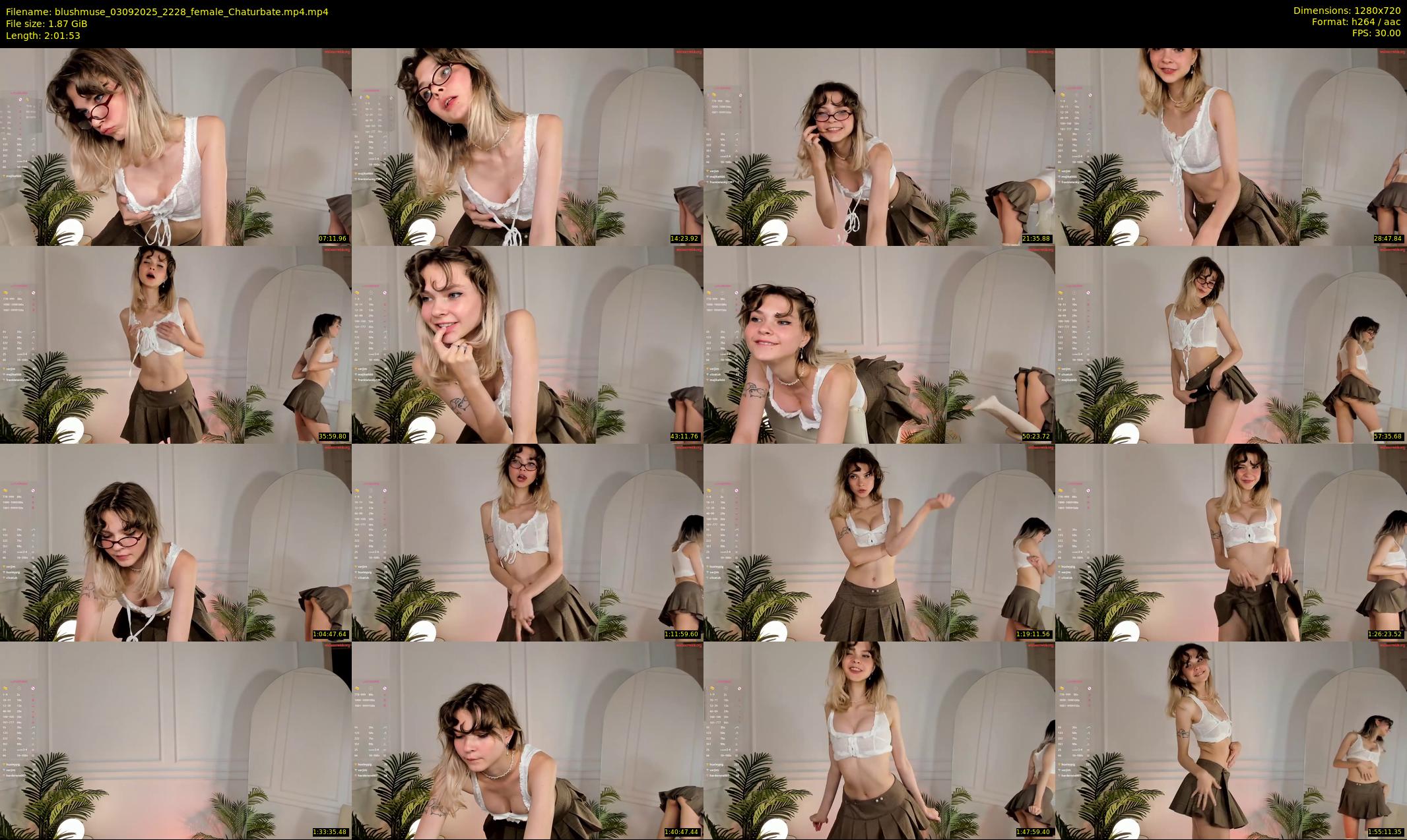 blushmuse — 122 minute Chaturbate female cam show recording, 720p, Sep 3, 2025