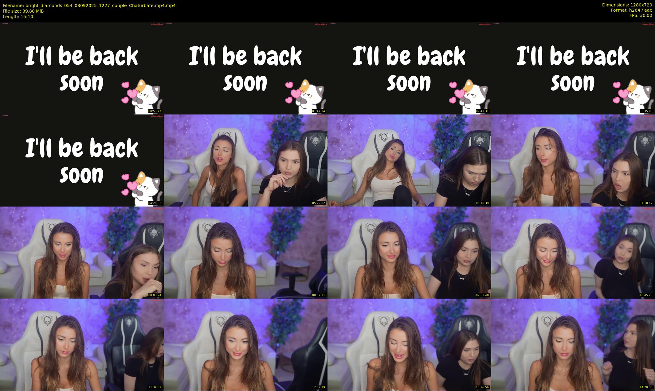 bright_diamonds_054 — 16 minute Chaturbate couple cam show recording, 720p, Sep 3, 2025