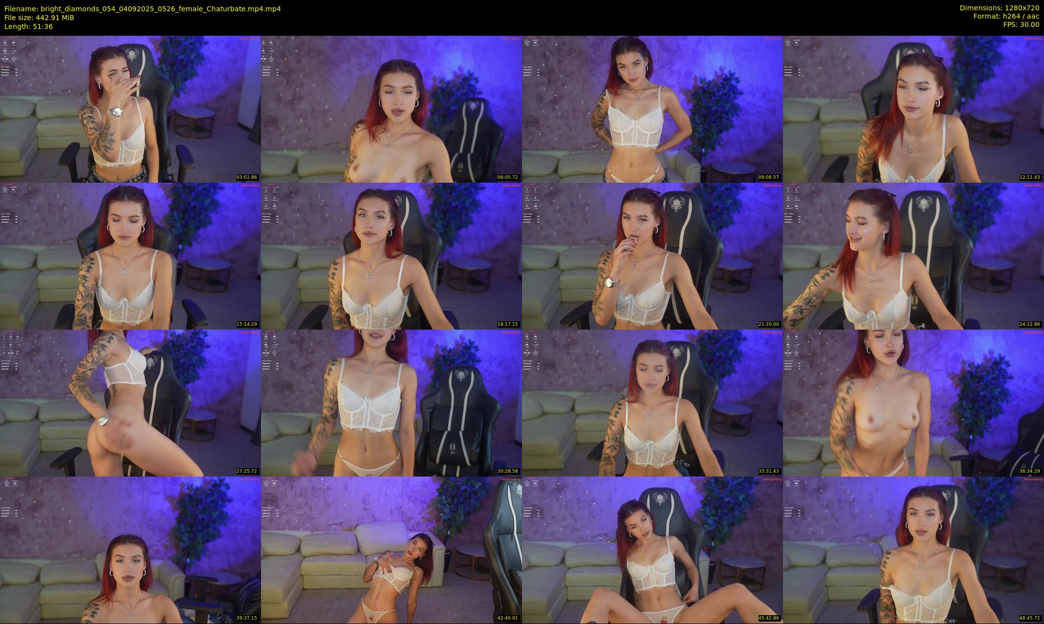 bright_diamonds_054 — 52 minute Chaturbate couple cam show recording, 720p, Sep 4, 2025
