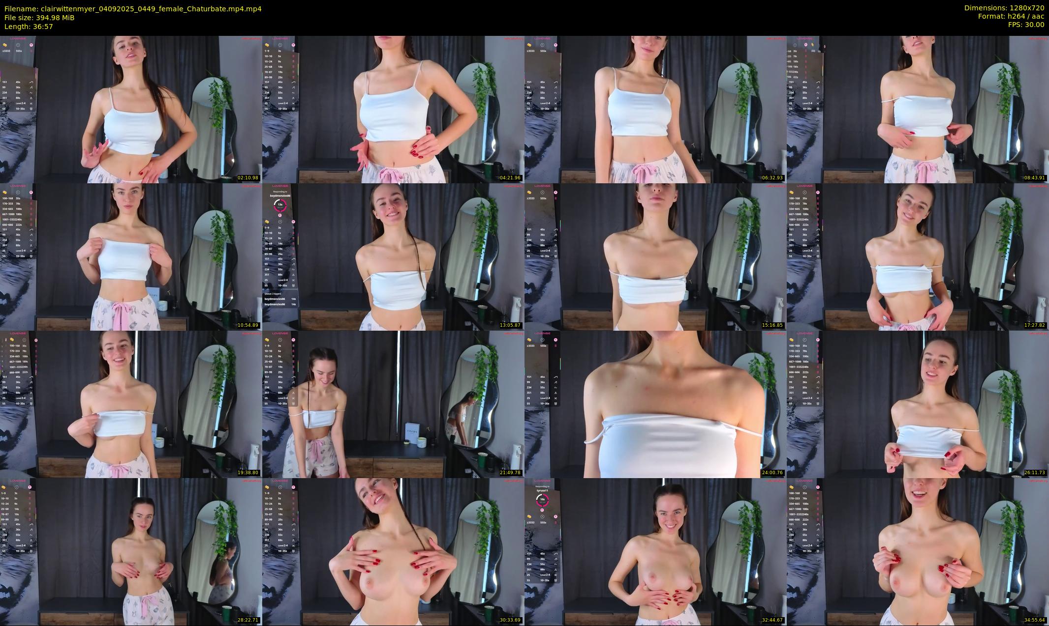 clairwittenmyer — 37 minute Chaturbate female cam show recording, 720p, Sep 4, 2025