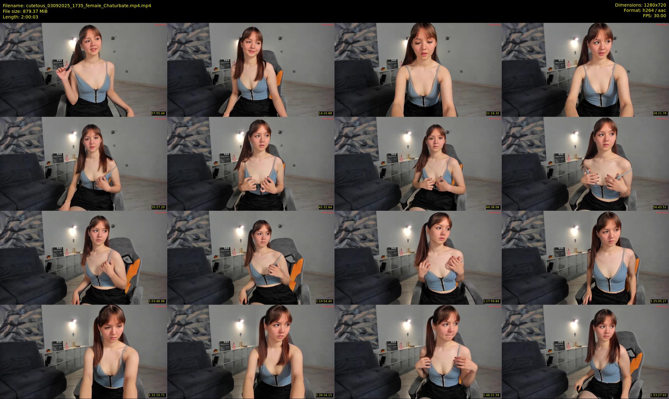 cutetous — 121 minute Chaturbate female cam show recording, 720p, Sep 3, 2025