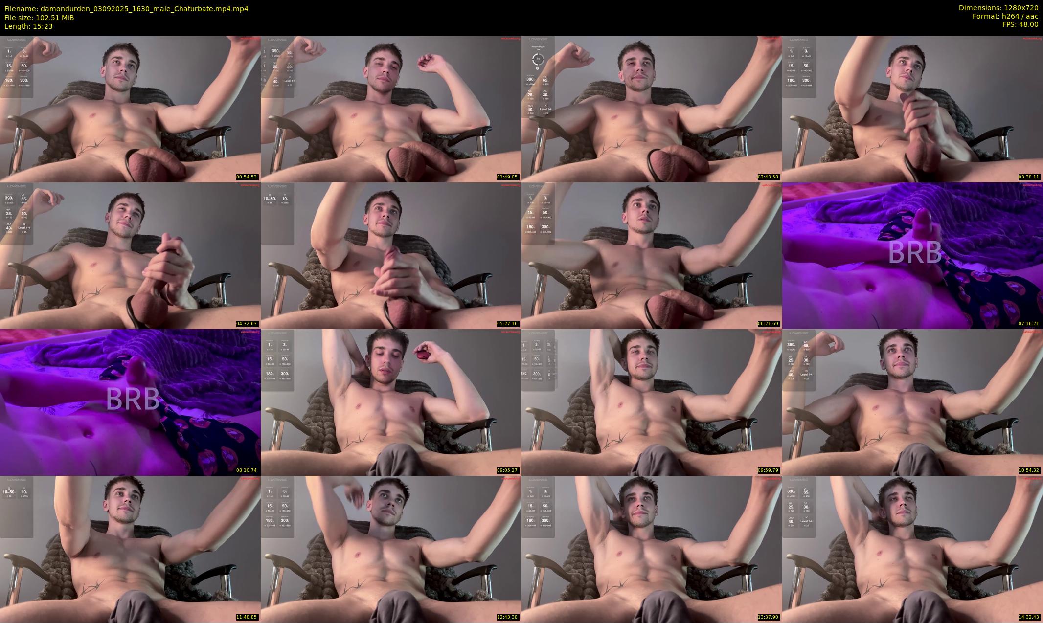 damondurden — 16 minute Chaturbate male cam show recording, 720p, Sep 3, 2025