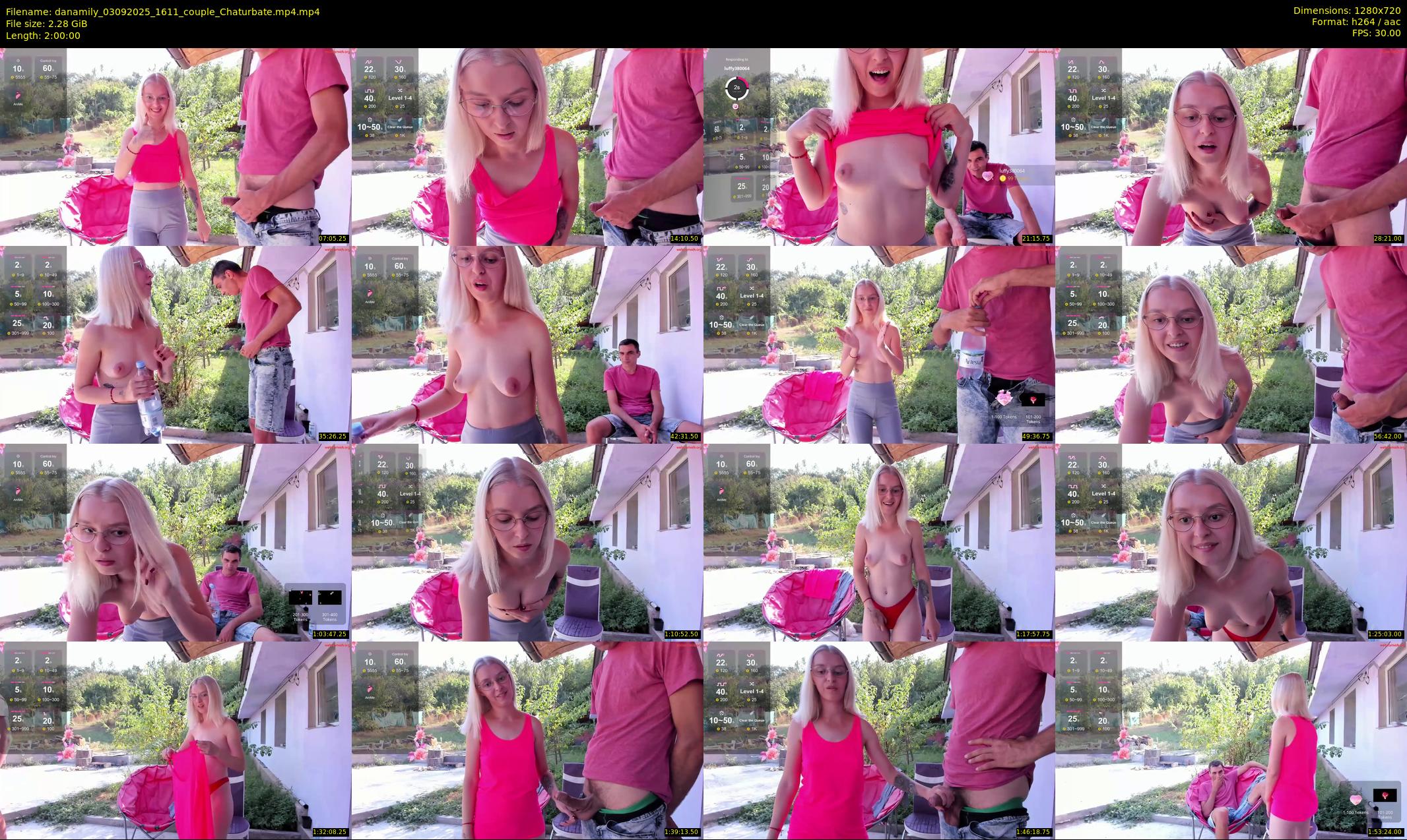 danamily — 120 minute Chaturbate female cam show recording, 720p, Sep 3, 2025