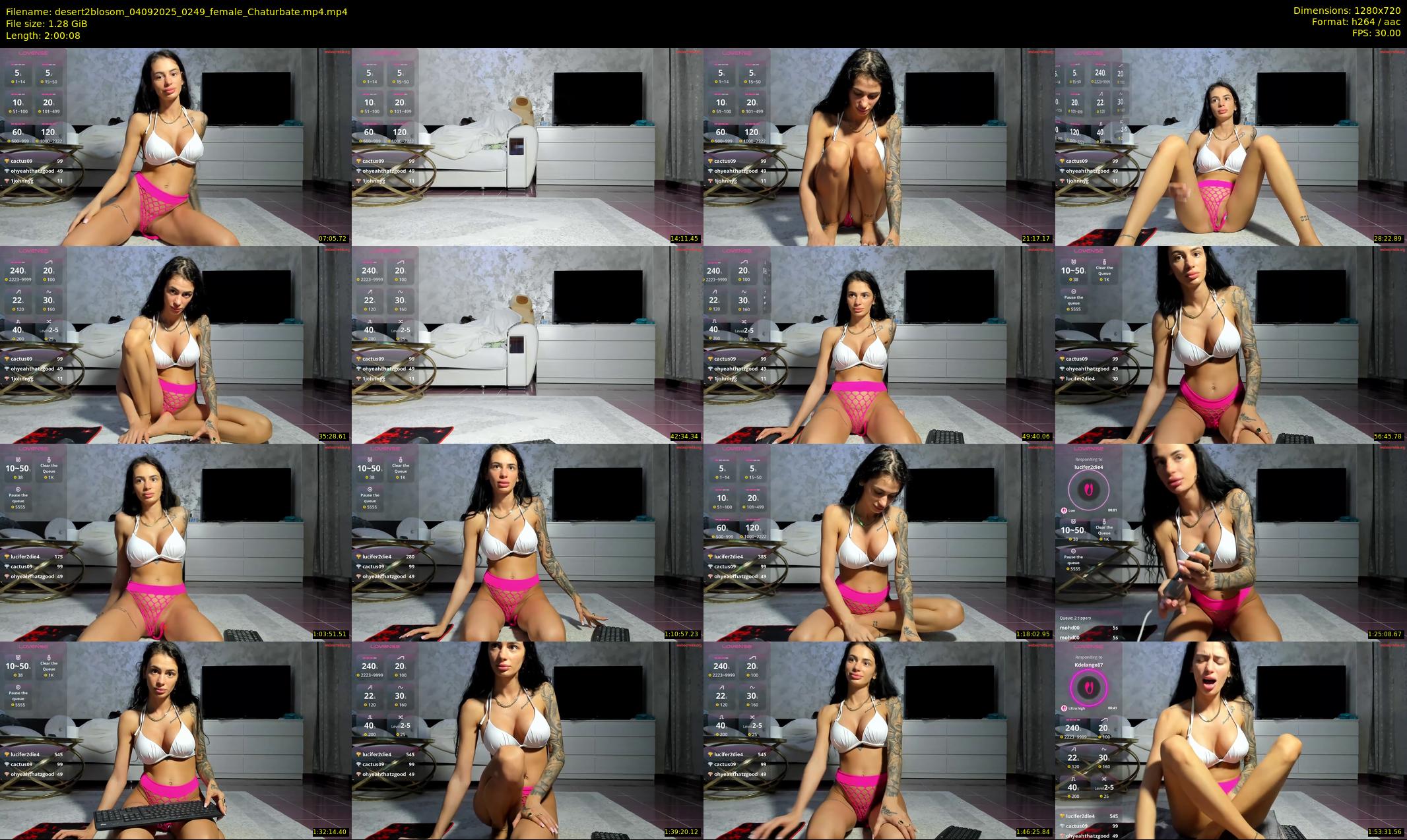 desert2blosom — 121 minute Chaturbate female cam show recording, 720p, Sep 4, 2025